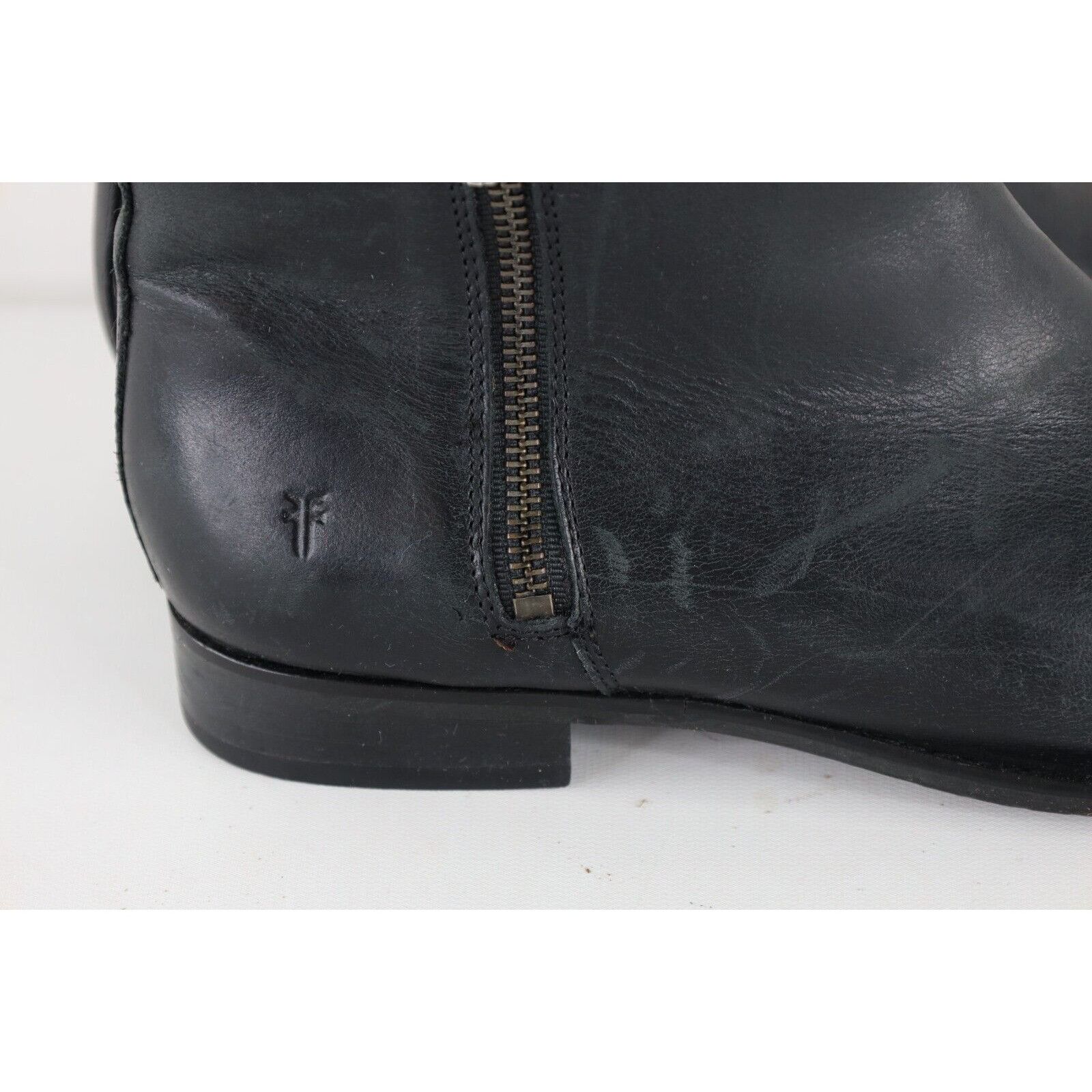 Frye × Vintage Frye Distressed Leather Double Zip Bootie Boots Size US 11 / IT 41 - 5 Thumbnail