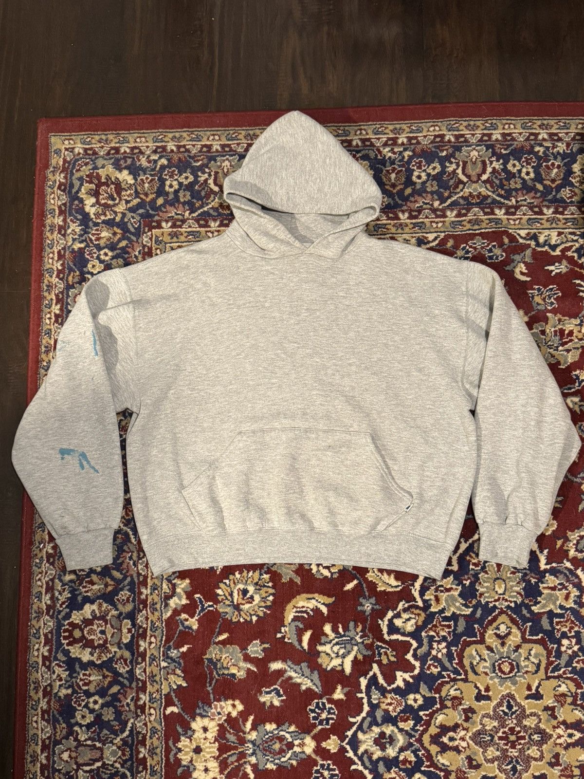 Russell Athletic Vintage Russel Heather Grey Cropped Hoodie Size US XL / EU 56 / 4 - 1 Thumbnail
