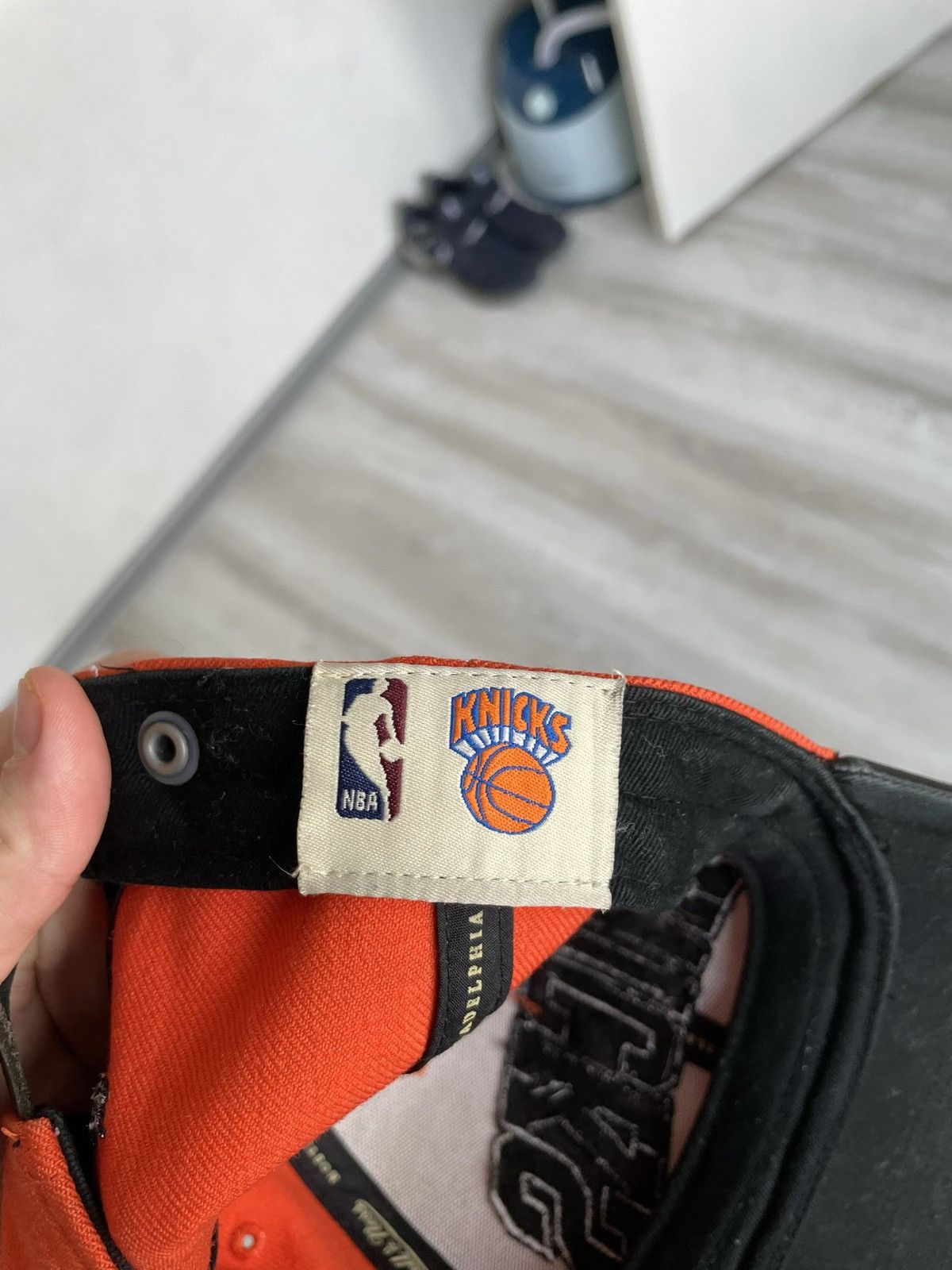 Mitchell & Ness × Vintage Mitchell & Ness NBA New York Knicks Snapback Hat/Cap Wool Size ONE SIZE - 9 Thumbnail
