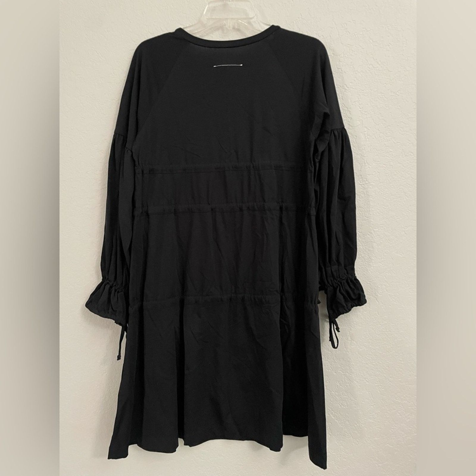 MM6 MM6 Maison Margiela Tiered Tie L/S Black Dress Women’s XS Size XS / US 0-2 / IT 36-38 - 4 Thumbnail