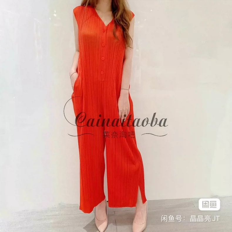 Issey Miyake Issey Miyake Red overalls jumpsuit Size 25" / US 0 / IT 36 - 7 Thumbnail