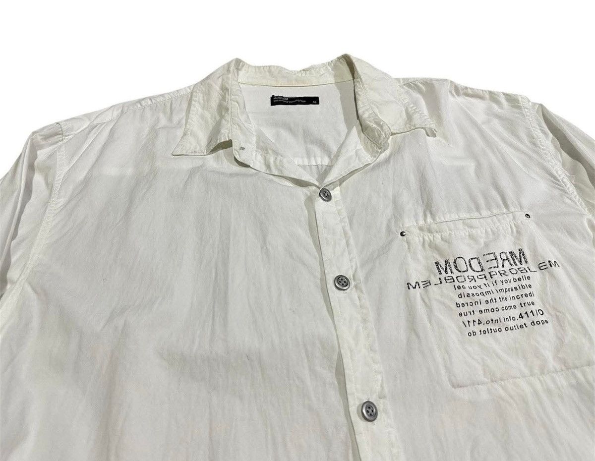 Hysteric Glamour × If Six Was Nine × Japanese Brand 🔥Sick Y2K Moderm Poem Bondage Laces Up Shirt Size US XXL / EU 58 / 5 - 4 Thumbnail