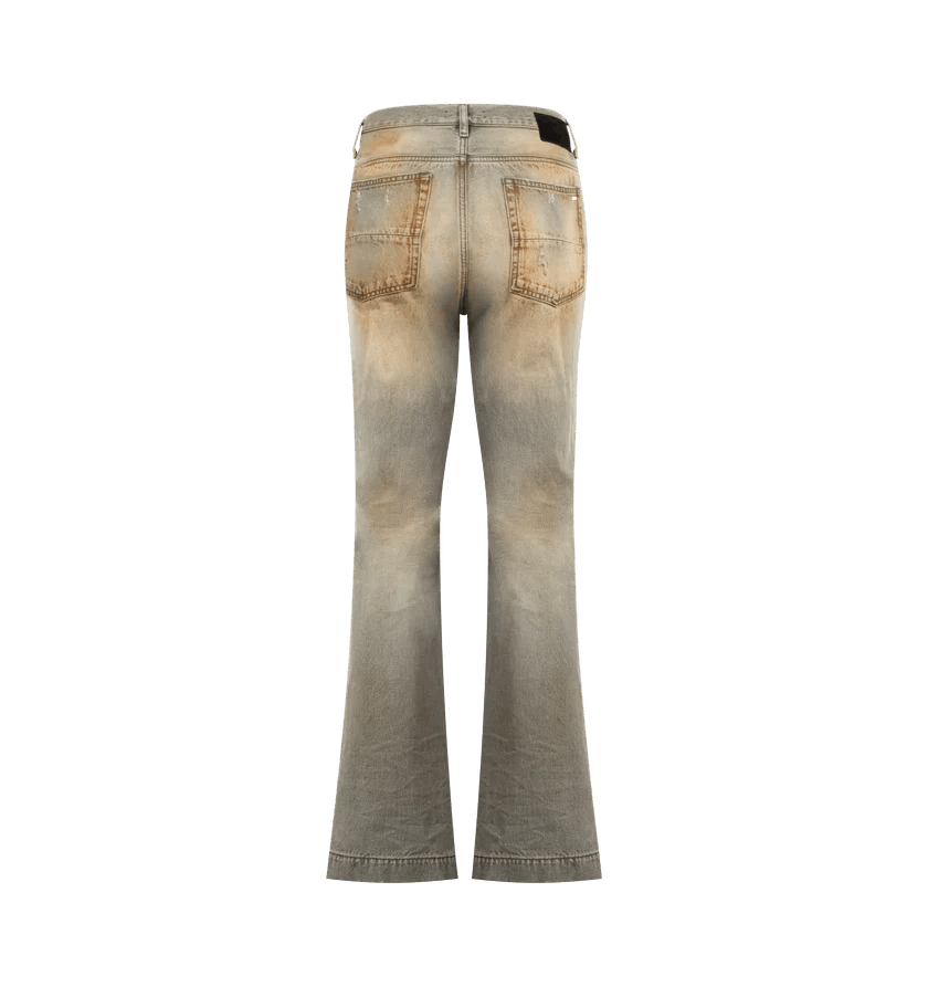 Amiri o1h1sh10526 Mx1 Straight Flare Jean Size US 34 / EU 50 - 2 Thumbnail