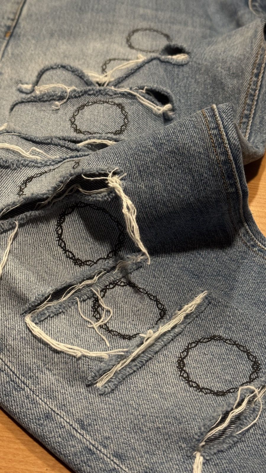1017 ALYX 9SM Alyx Thorn Slash Denim Size US 34 / EU 50 - 2 Thumbnail