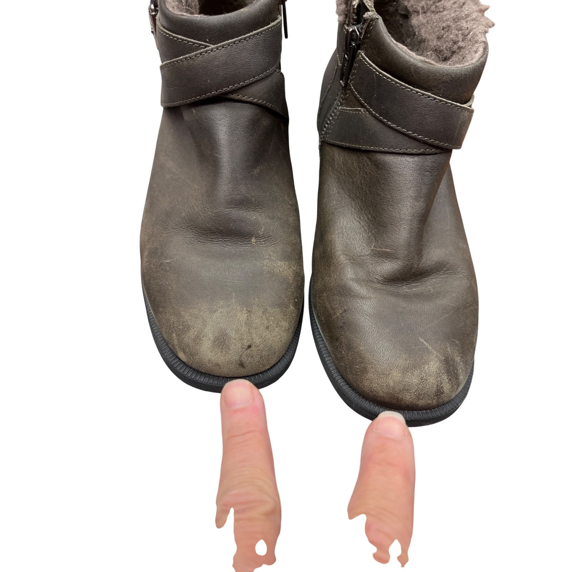Ugg UGG Brown Leather Ankle Boots With Shearling Lining Womens S Size US 8 / IT 38 - 12 Thumbnail