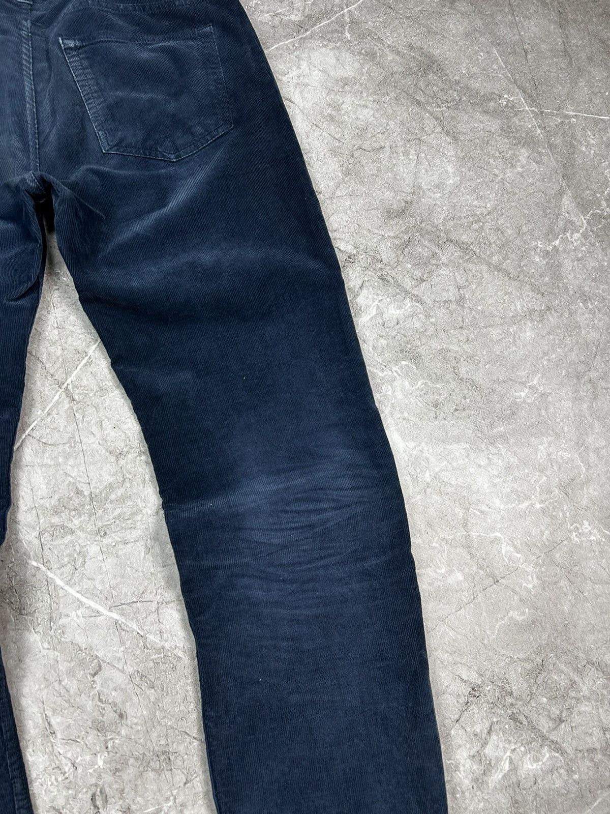 Acne Studios Acne Studios Skin 5 Cord Navy Velvet Courduroy Pants Size US 32 / EU 48 - 4 Thumbnail