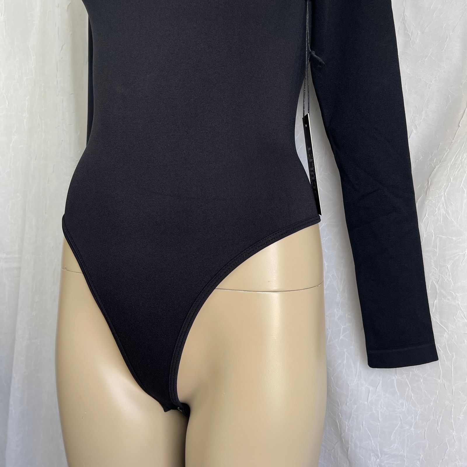 Forever 21 Forever 21 Seamless Thong Bodysuit Long Sleeve Black NWT S Size S / US 4 / IT 40 - 6 Thumbnail