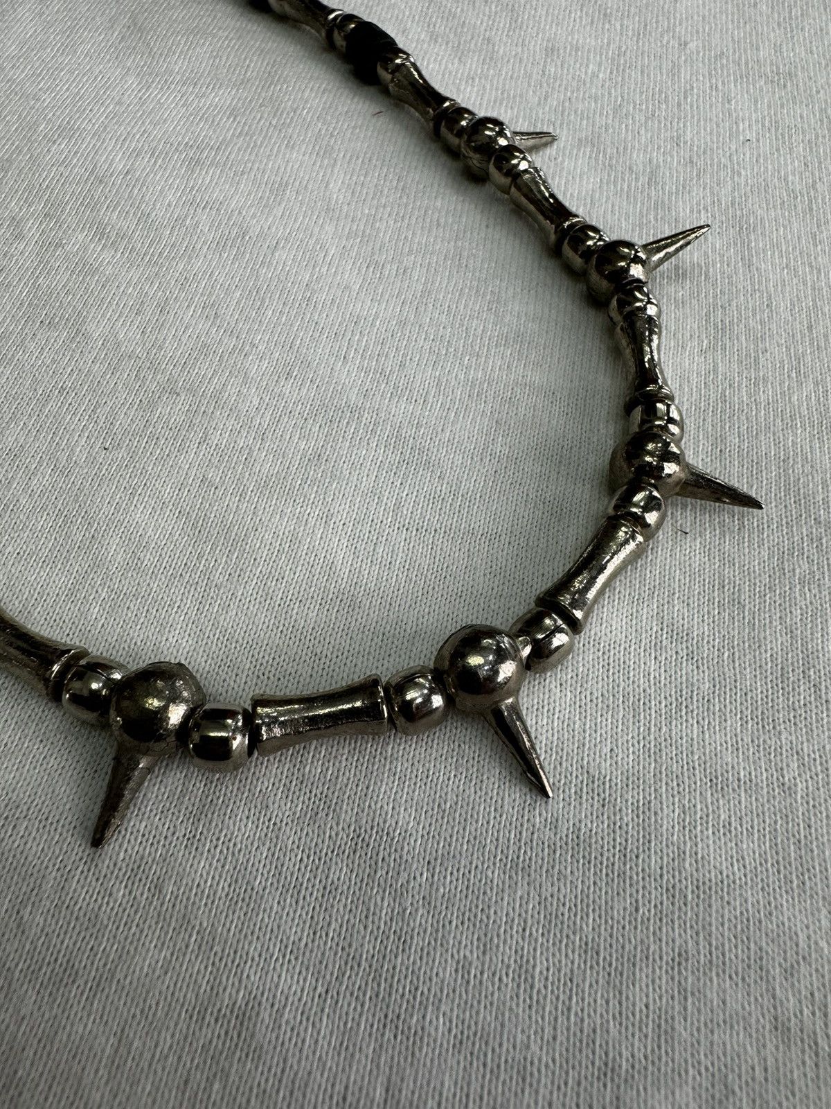 Jewelry METAL SPIKES BEADED NECKLACE Size ONE SIZE - 3 Thumbnail