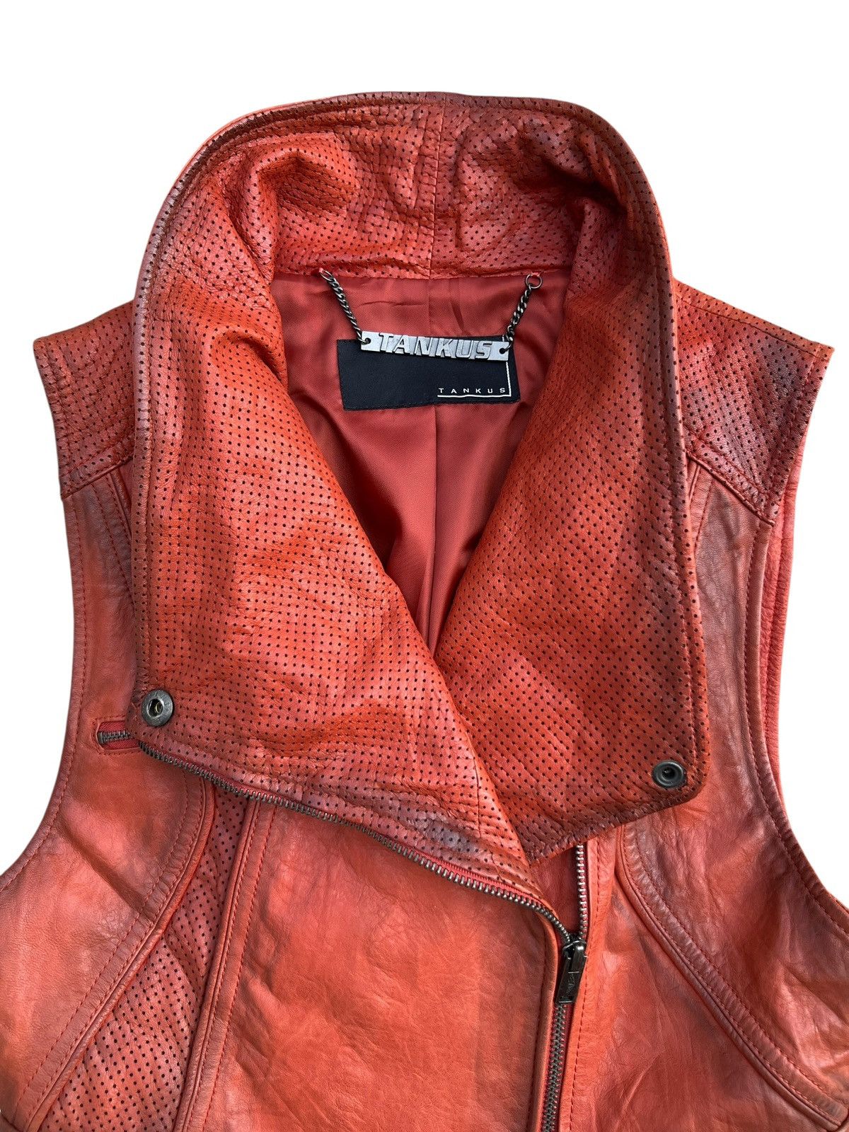 Japanese Brand Tankus Metal Mudmax Gothic Lamb Leather Jacket Size US XS / EU 42 / 0 - 6 Thumbnail