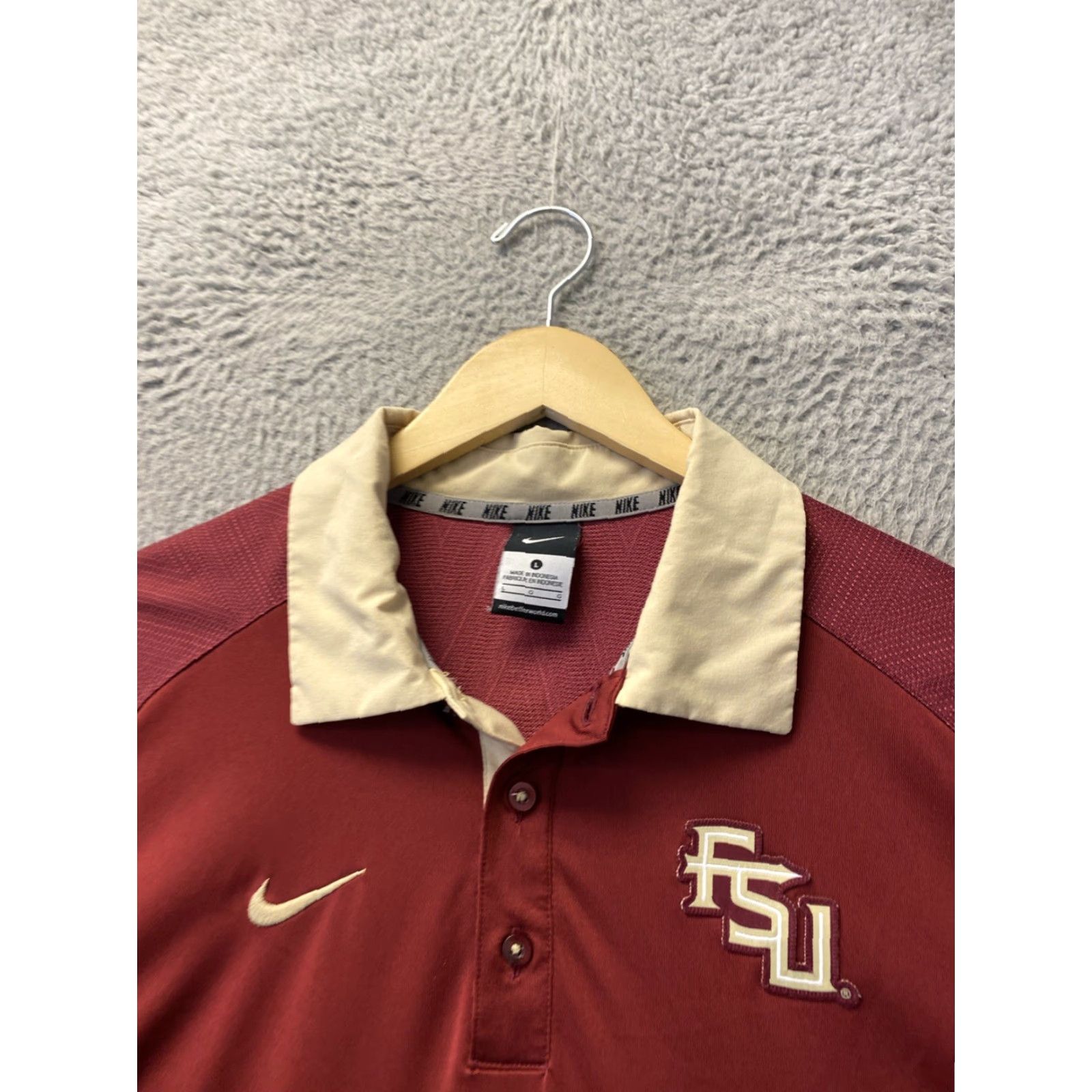 Nike Nike FSU Polo Shirt Mens L Short Sleeve Dri-Fit Red Florida State University Size US L / EU 52-54 / 3 - 4 Thumbnail