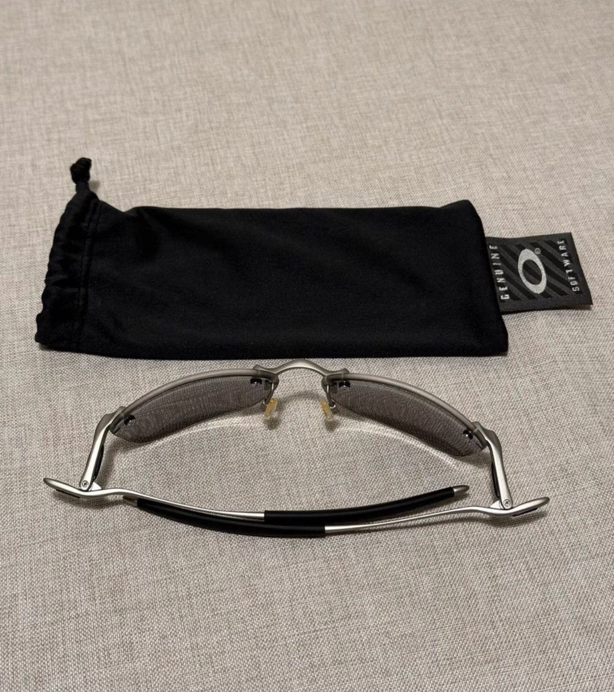 Oakley Oakley Why 8 Metallic Silver Rimless Sports Sunglasses K24 Size ONE SIZE - 8 Thumbnail