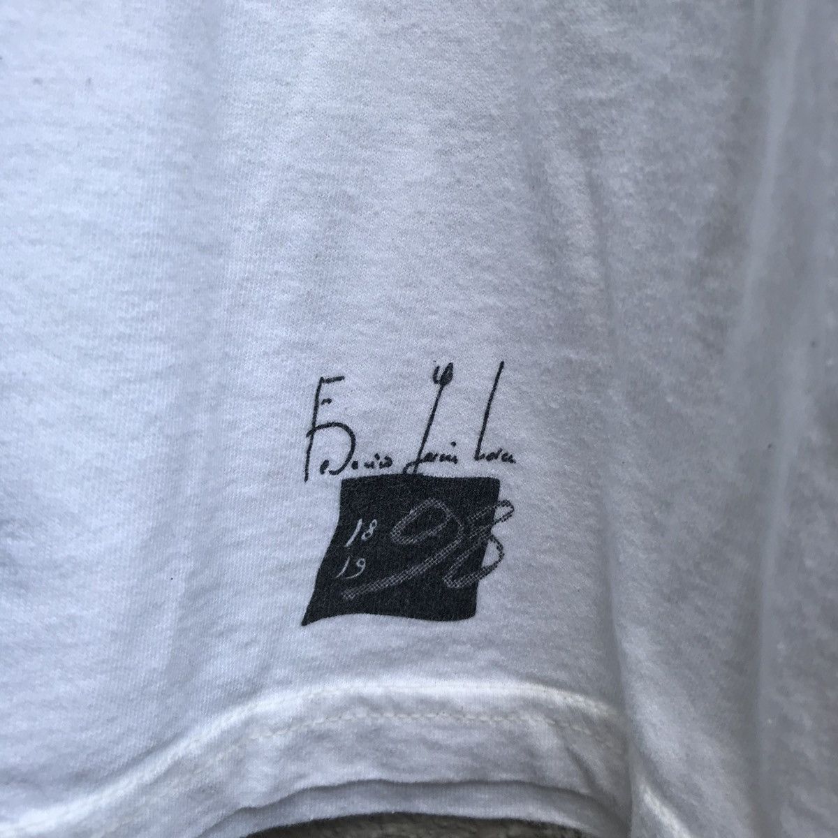 Vintage Vintage 90s FEDERICO GARCIA LOCA art tee Size US XL / EU 56 / 4 - 4 Thumbnail