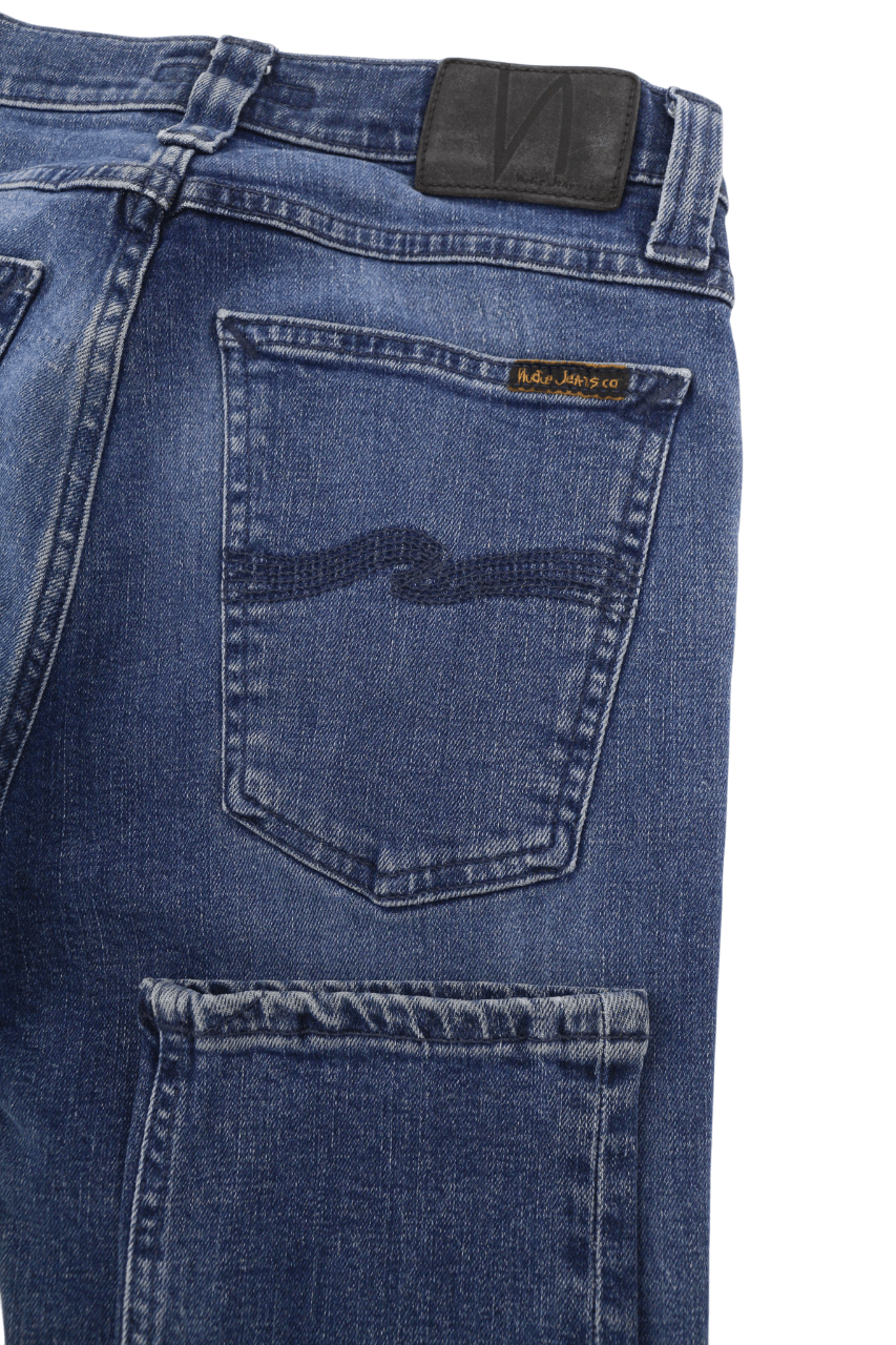 Nudie Jeans HIGH KAI W28/L32 Navy Falls Organic Blue Jeans 82674 Size US 28 / EU 44 - 5 Thumbnail