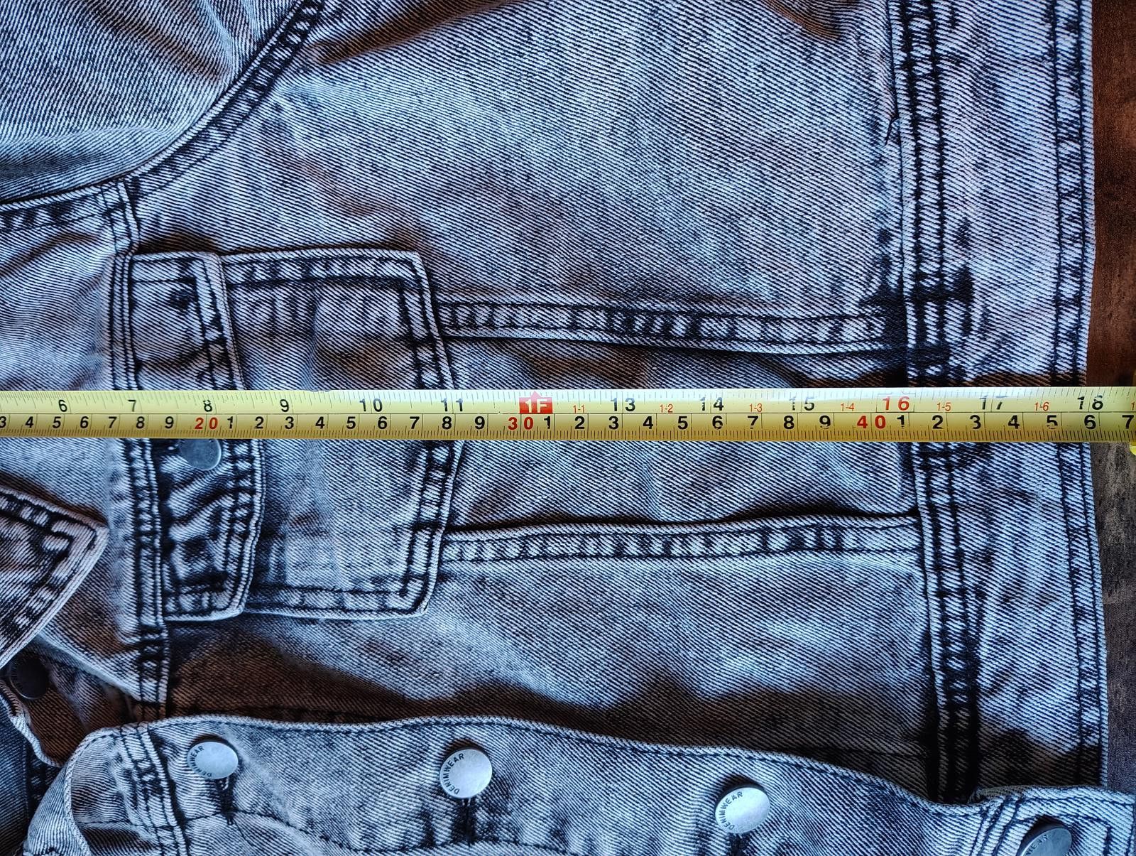 Designer Ashley Vintage Charm Grey Gray Denim Jacket - XL Size ONE SIZE - 7 Thumbnail