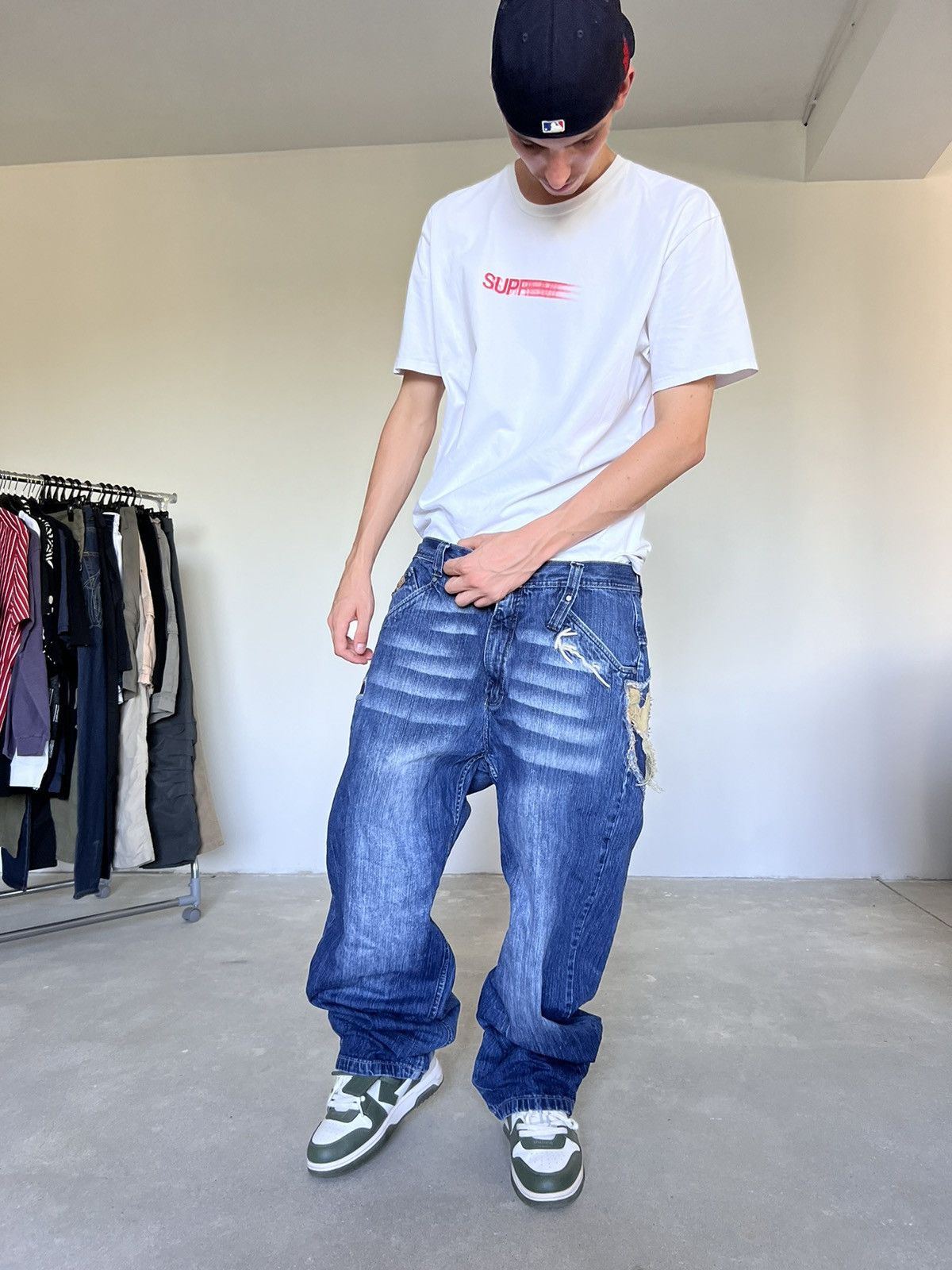 Karl Kani Vintage Karl Kani jeans buggy rap Brooklyn Size US 38 / EU 54 - 12 Thumbnail