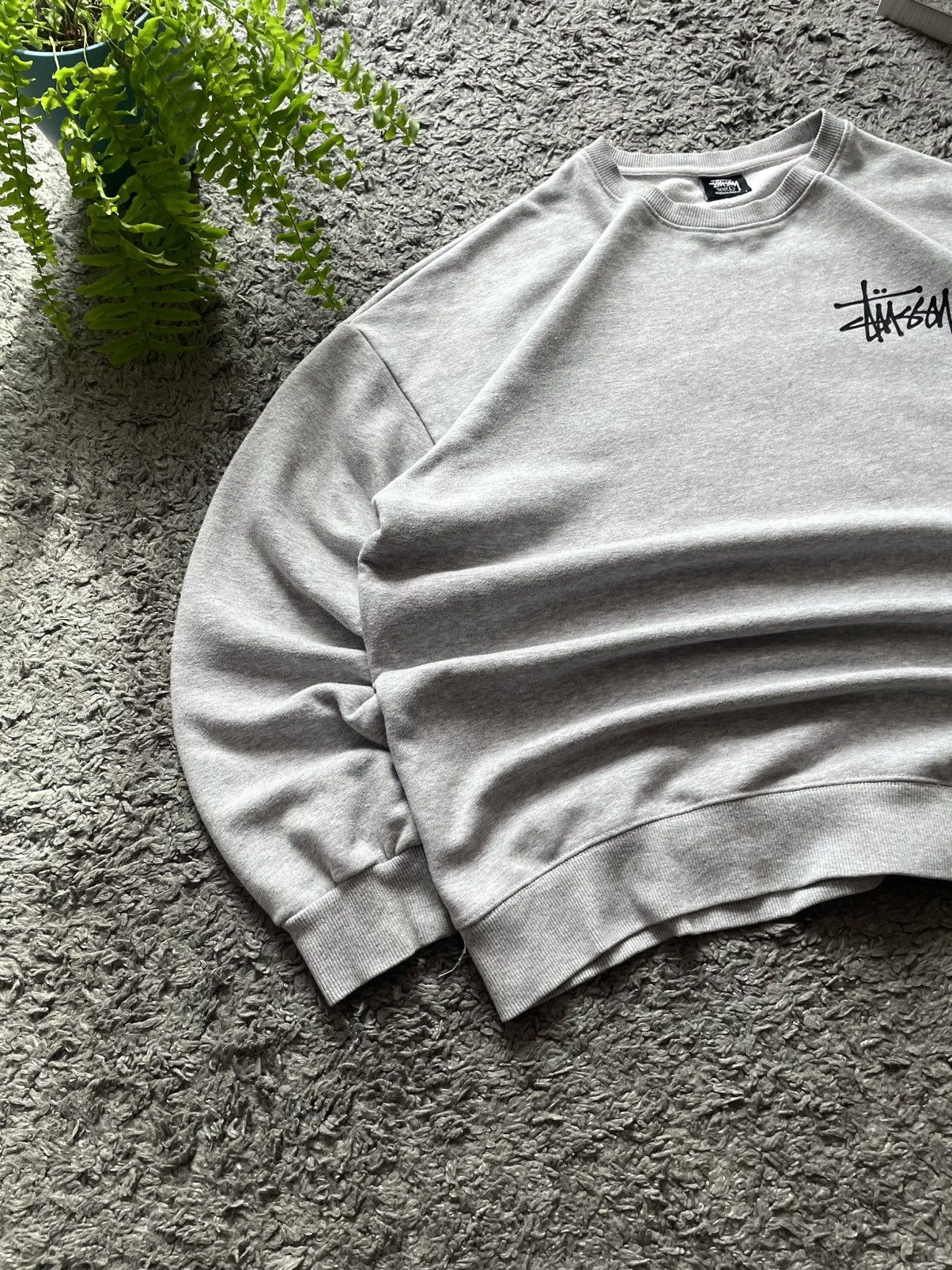Stussy × Vintage 00s Stüssy Sweatshirt Streetwear Vintage Big Logo Rare Y2k Size US L / EU 52-54 / 3 - 13 Thumbnail