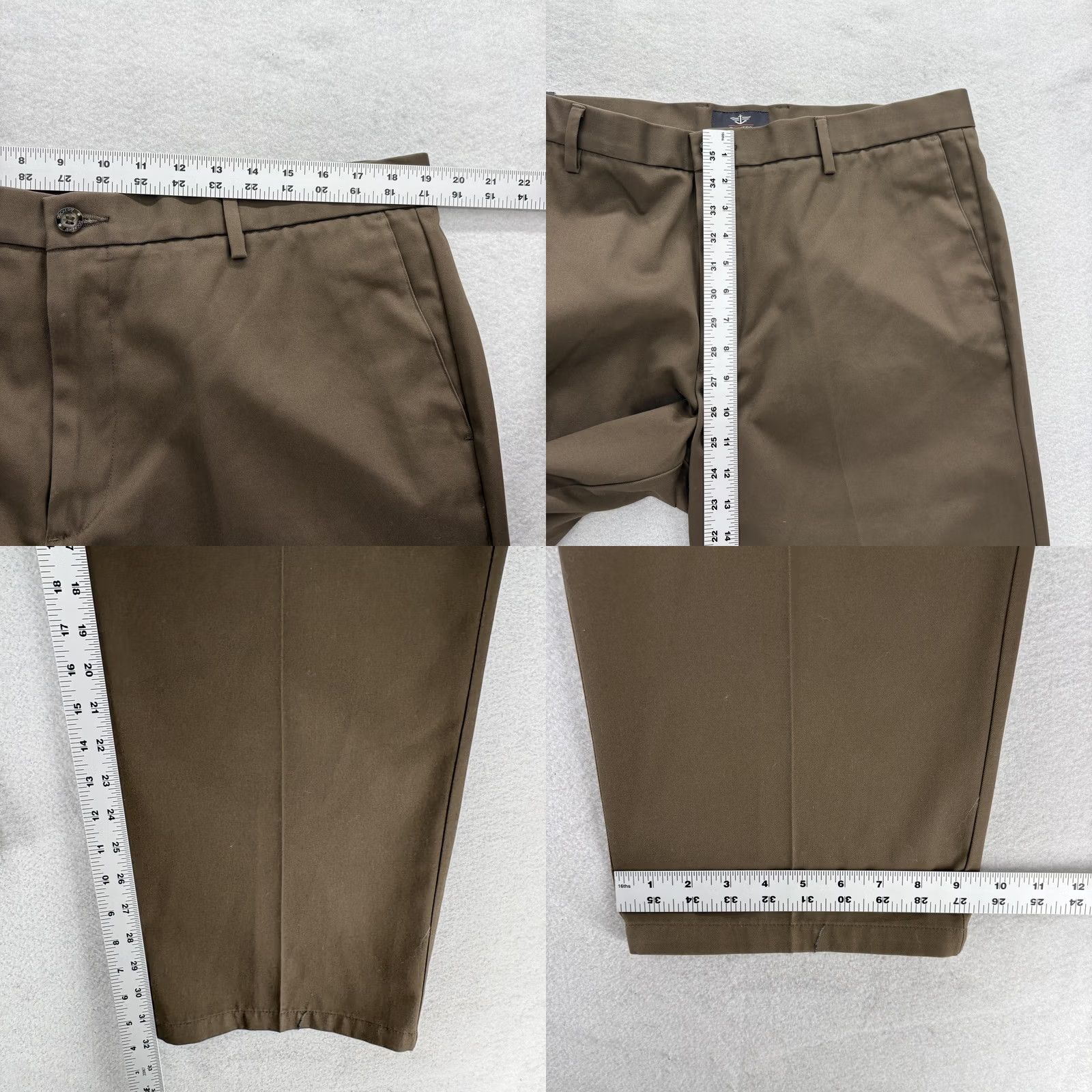 Dockers Dockers Signature Khaki Pants Mens 38x32 Brown Straight Fit NWT Easy Care Wrinkle Resistant Pockets Flat Front Zip Slim? (Note: cannot add words) Size US 38 / EU 54 - 8 Thumbnail