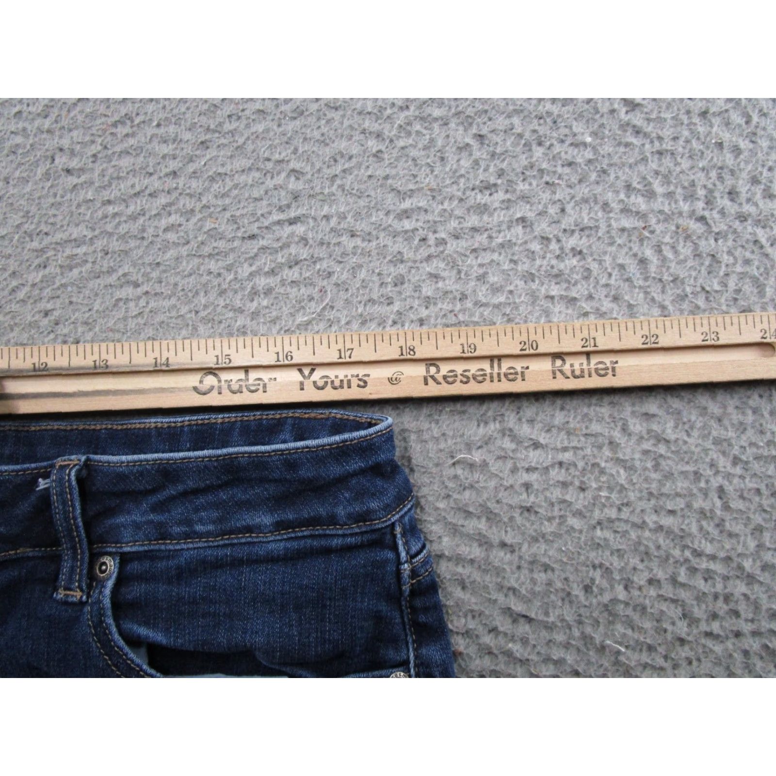 Vintage Maurices Women's High Rise Blue Stretch Denim Jeans Size 18 Size 40" / US 18 - 6 Thumbnail