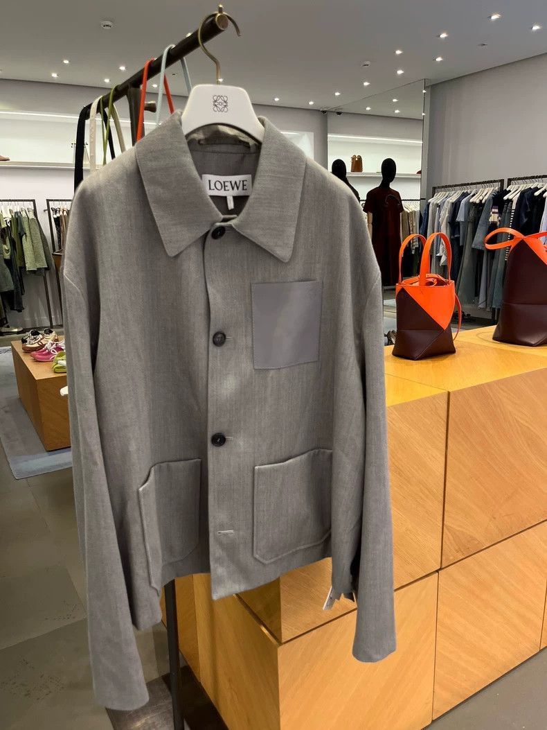 Loewe loewe men's cropped gray jacket-2507 Size US M / EU 48-50 / 2 - 2 Thumbnail