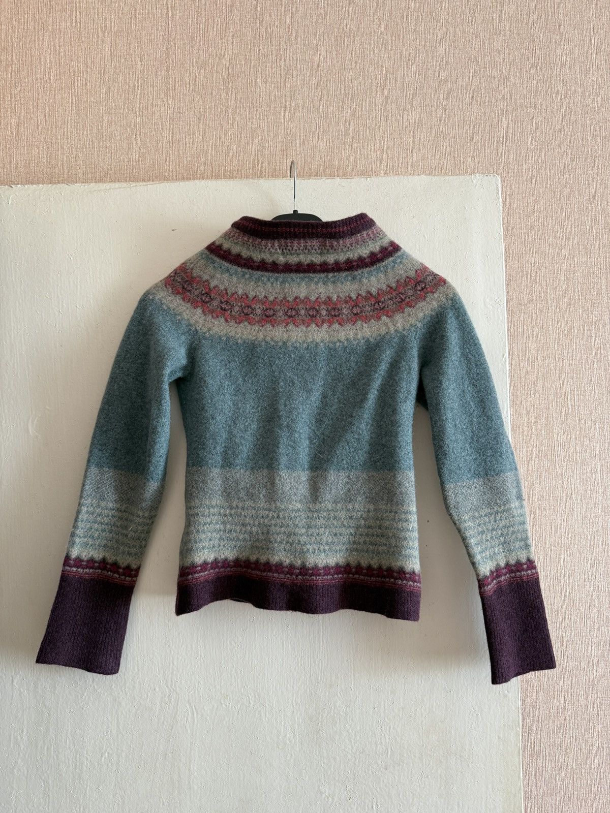 Other Vintage Eribe of Scotland Alpine Women’s Cardigan Old Rose Size S / US 4 / IT 40 - 11 Thumbnail