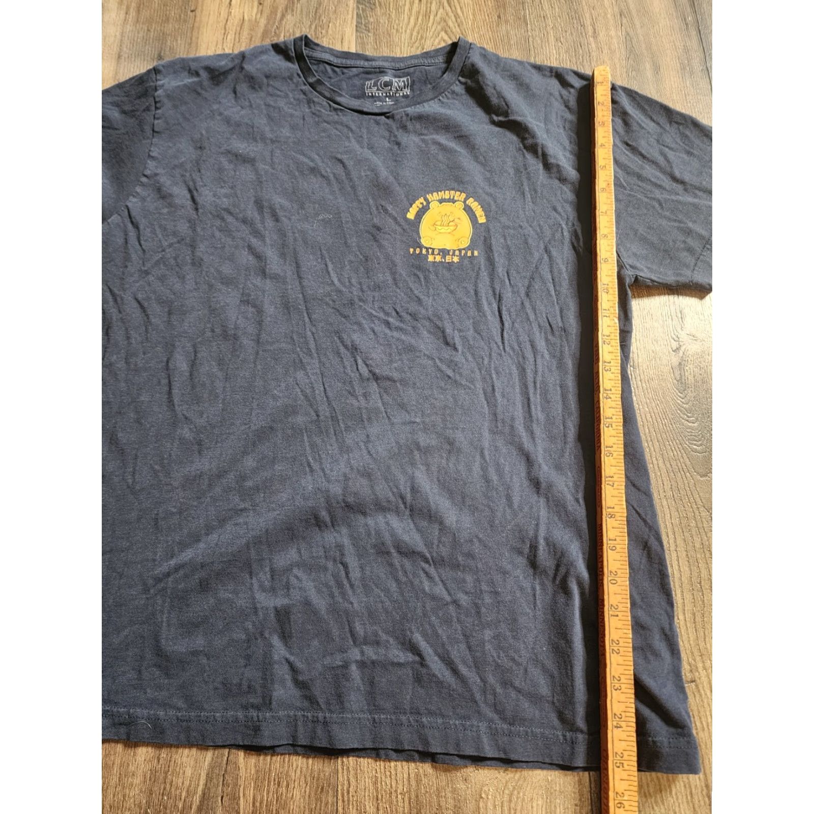 Vintage Mens L Kawaii Anime Japanese Hamster Eating Ramen Noodles T Shirt Double Sided Size US L / EU 52-54 / 3 - 2 Thumbnail