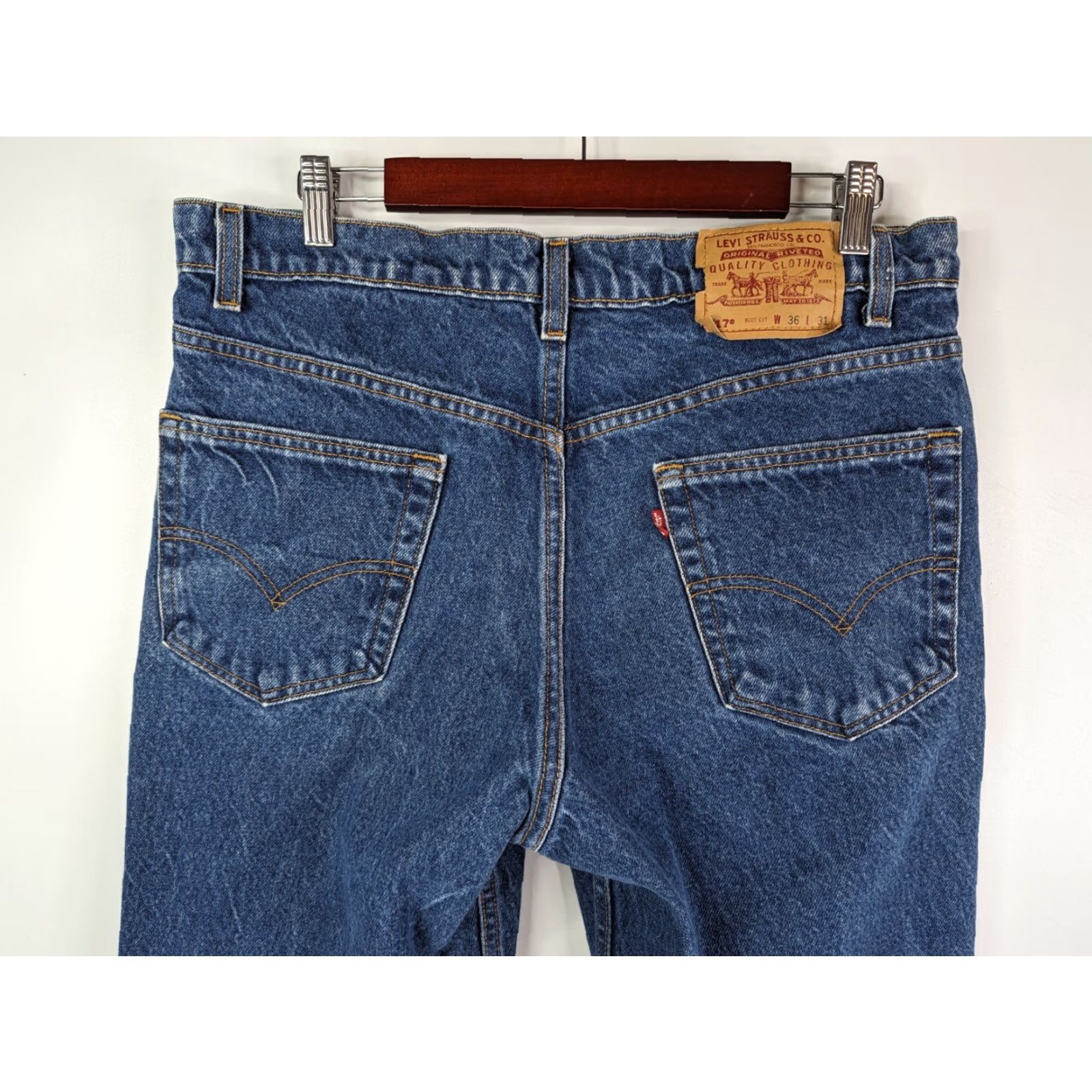 Levi's VINTAGE Levi’s Jeans 517 Boot Cut Distressed Straight Red Tab Men’s 36x27 Size US 36 / EU 52 - 5 Thumbnail