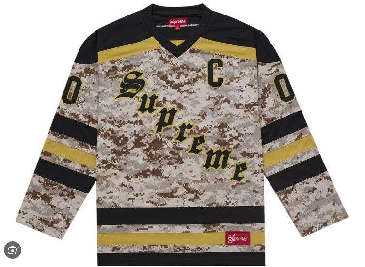 Supreme Supreme Camo Hockey Jersey - Size Medium Size US M / EU 48-50 / 2 - 3 Thumbnail