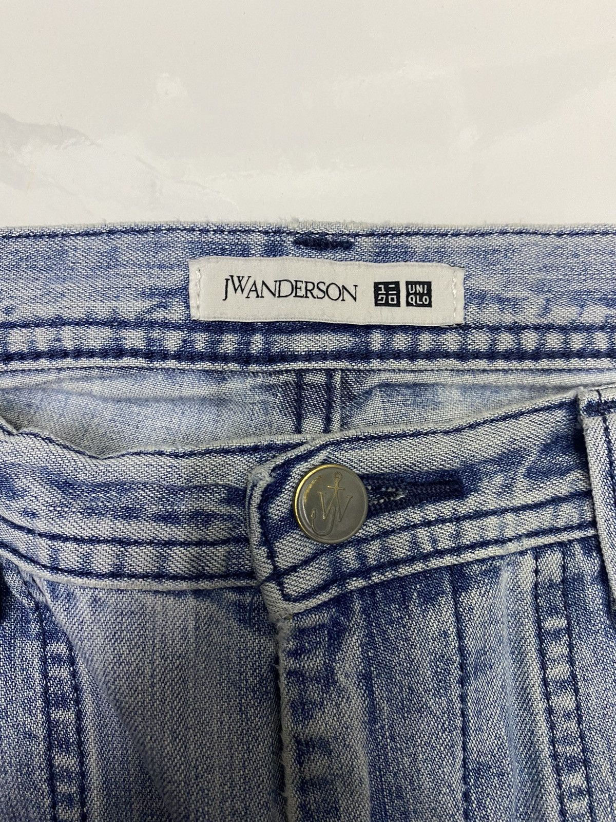 JW Anderson 🔥J.W. ANDERSON DISTRESSED WIDE FIT CUT LEG DENIM JEANS Size US 30 / EU 46 - 7 Thumbnail