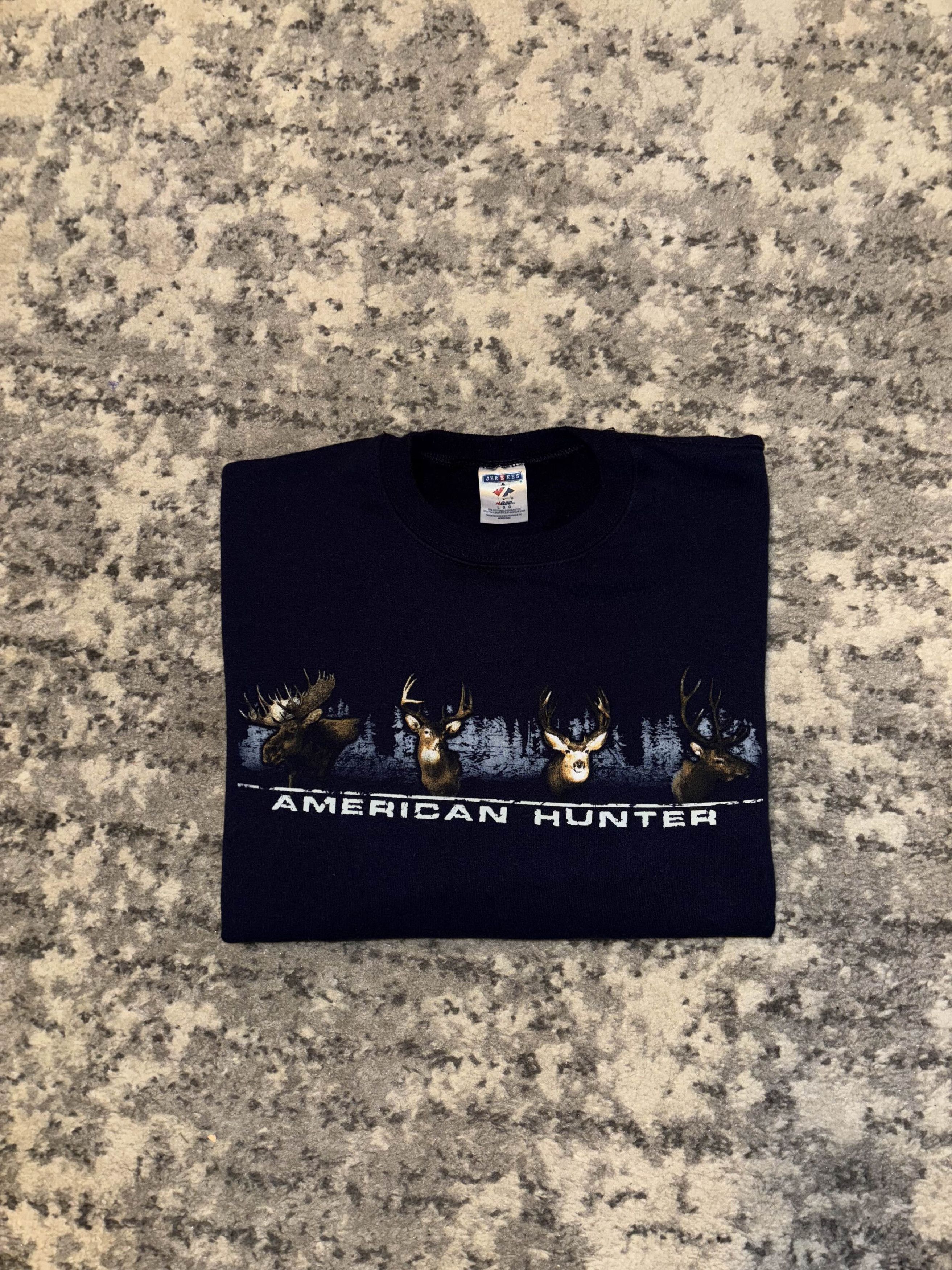 Hunter 00s American Hunter Deer Sweatshirt Size US L / EU 52-54 / 3 - 1 Thumbnail