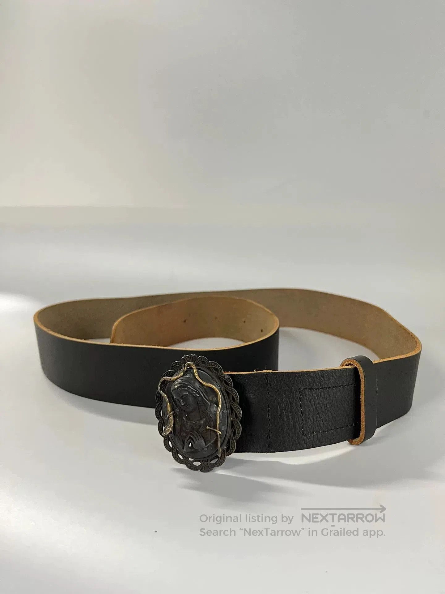 Share Spirit Homme Portrait Snake Design Black Belt. Size ONE SIZE - 3 Thumbnail
