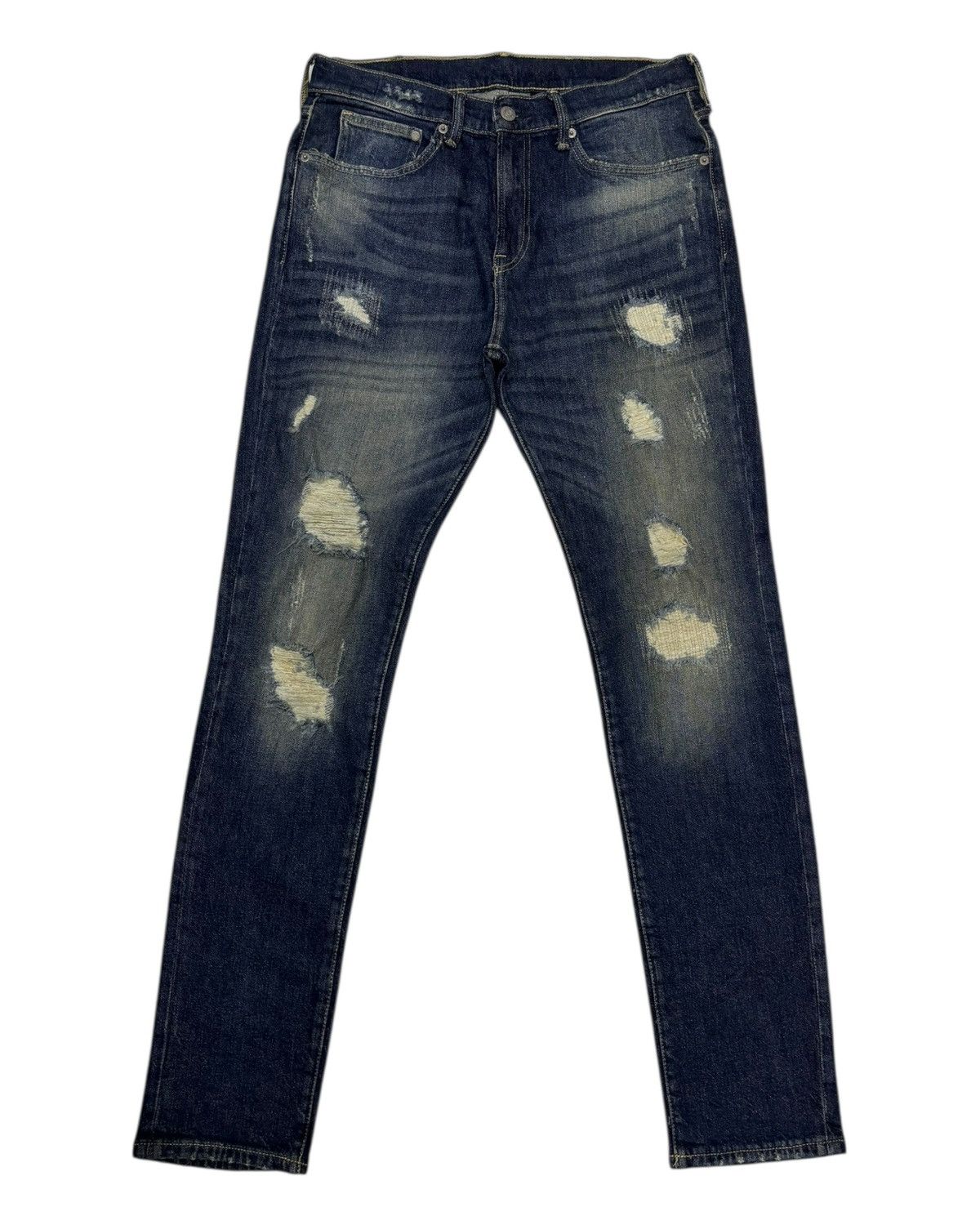 Japanese Brand × Jean × Undercover VINTAGE &DENIM SKINNY DISTRESSED DENIM JEANS Size US 32 / EU 48 - 7 Thumbnail