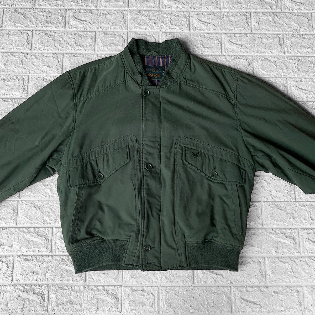 Lyle & Scott Lyle & Scott Scotland Bomber Jacket Size US M / EU 48-50 / 2 - 5 Thumbnail