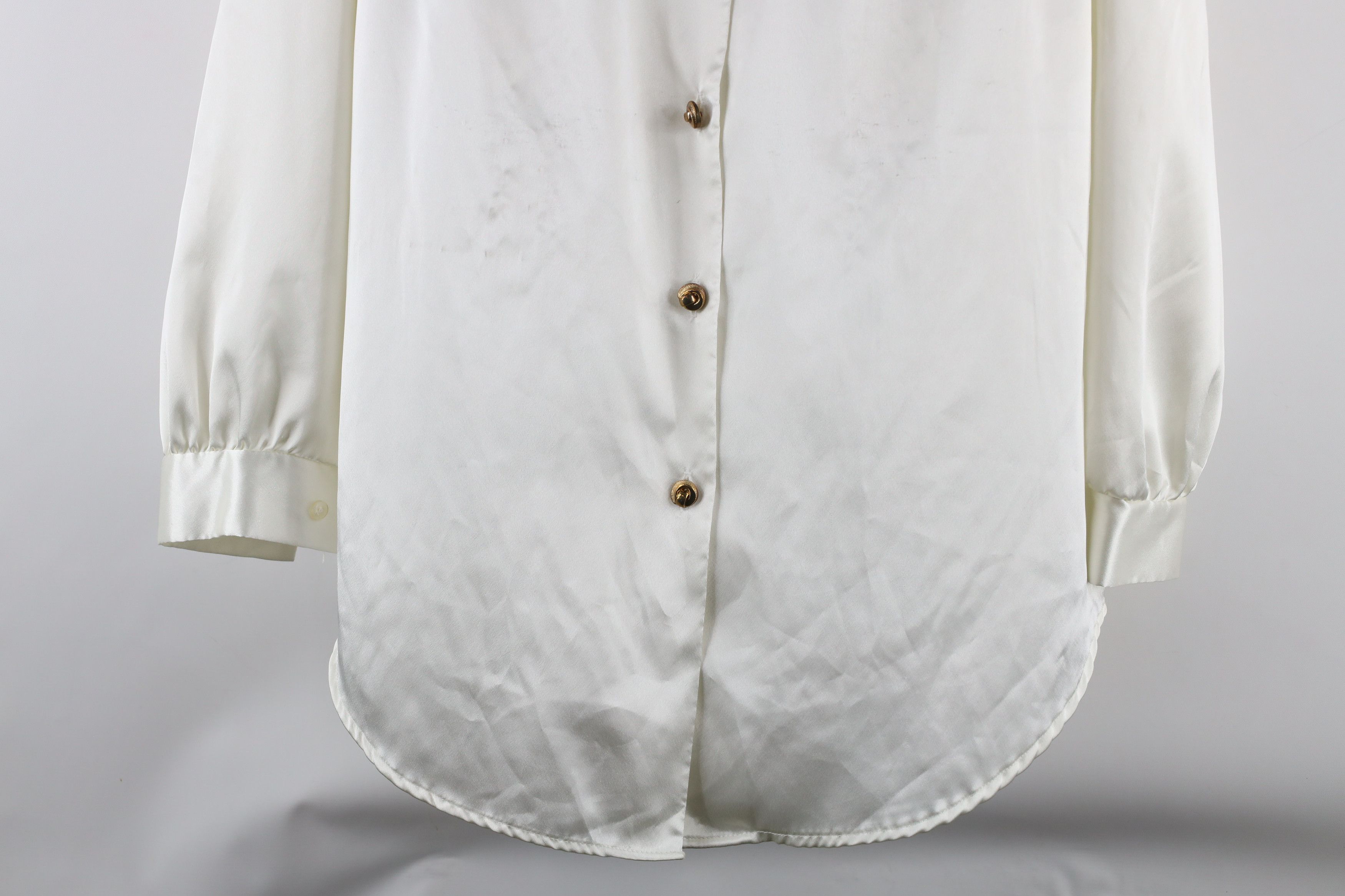 Vintage Vintage 90s Streetwear Necklace Collared Button Shirt USA Size L / US 10 / IT 46 - 3 Thumbnail