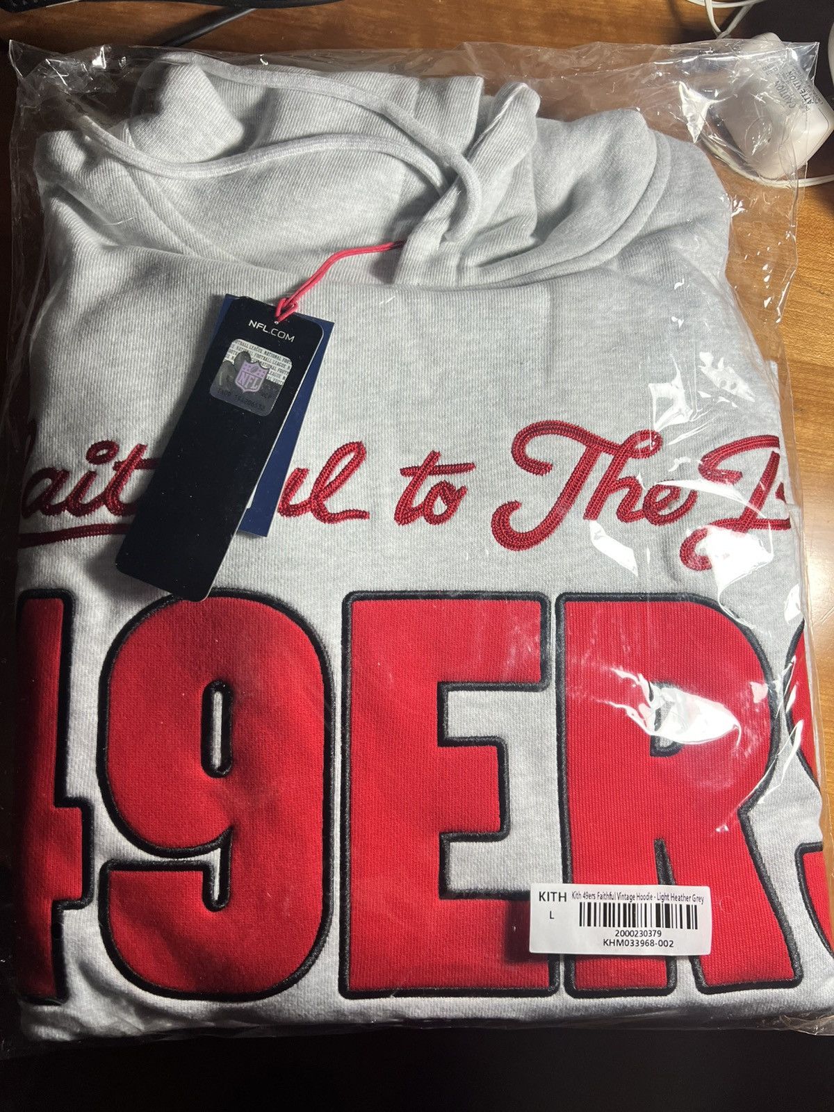 Kith × NFL Kith for the NFL San Francisco 49ers Faithful Vintage Hoodie Size US L / EU 52-54 / 3 - 5 Thumbnail
