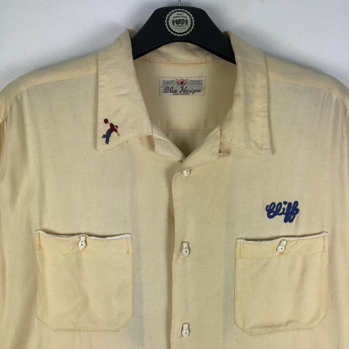 Vintage Vintage Bowling Shirt Double Pocket by Blue Horizon Size US L / EU 52-54 / 3 - 7 Thumbnail