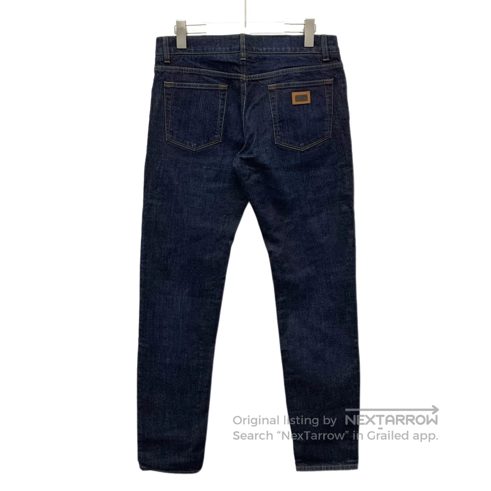 Dolce & Gabbana Dolce Gabbana Dark blue cotton casual denim long pants| Size US 32 / EU 48 - 2 Thumbnail
