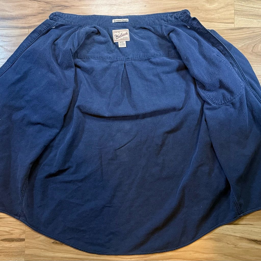 Woolrich Woolen Mills Woolrich Men’s XL Chamois Shirt Blue USA Size US XL / EU 56 / 4 - 3 Thumbnail