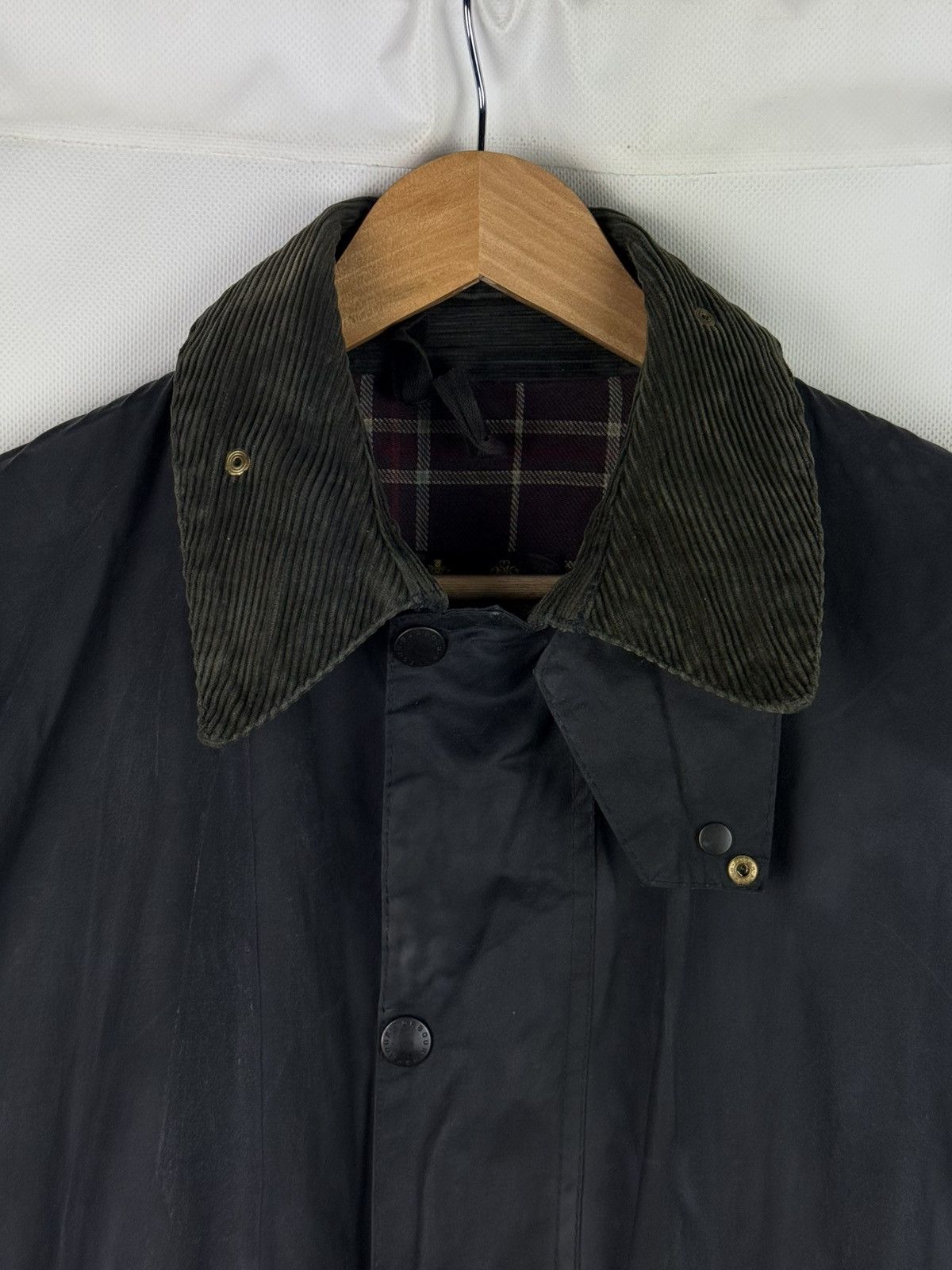 Barbour Barbour A205 Border Vintage Wax Waxed Cotton Hunting Jacket Size US XL / EU 56 / 4 - 6 Thumbnail