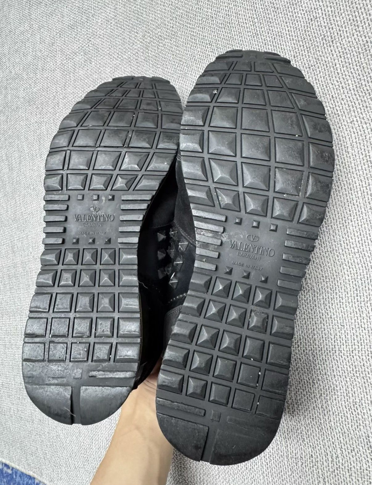 Valentino Valentino Black Studded Platform Sneakers Fair condition K37 Size US 9.5 / EU 42-43 - 8 Thumbnail