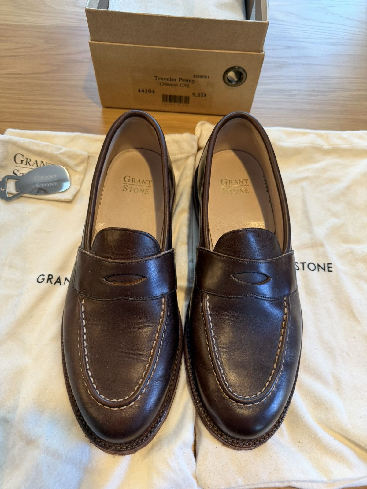 Grant Stone Crimson Chromexcel Leather Traveler Loafer 9.5d in Brown, Men's — image 2 of 6