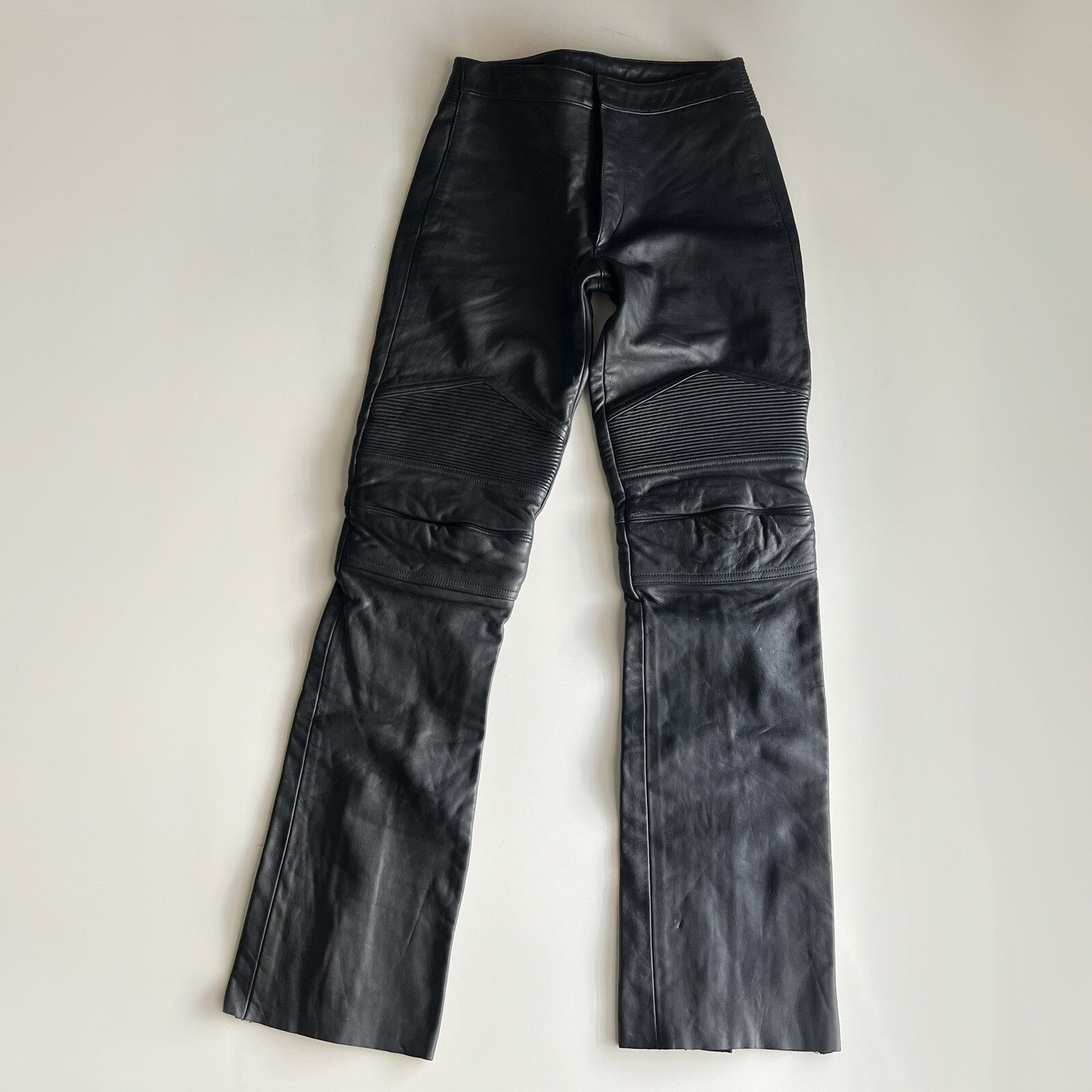 DKNY Vintage Archive DKNY Runway Sample Moto Leather Pants 1999 Size 24" / US 00 / IT 34 - 4 Thumbnail