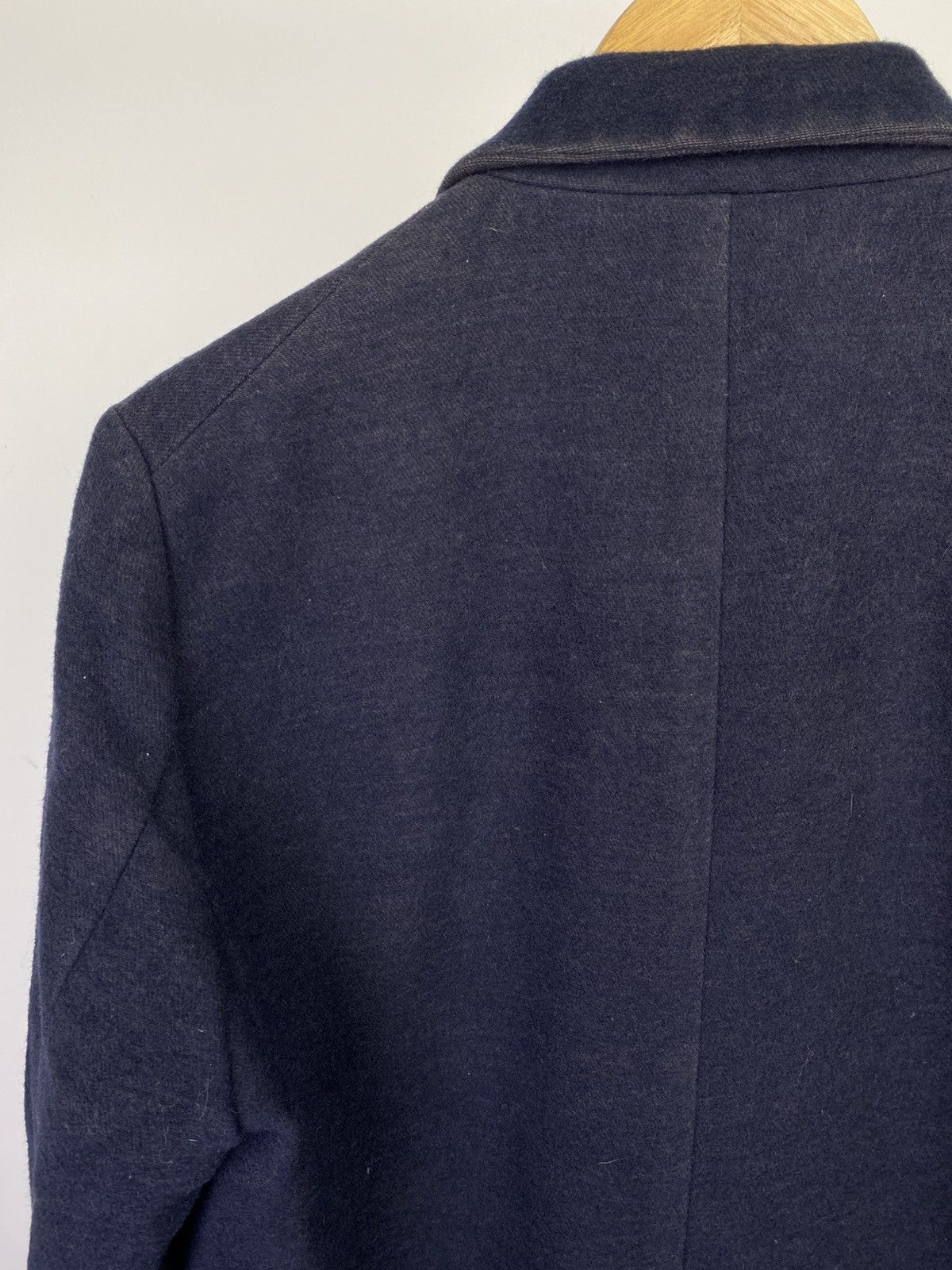 Japanese Brand Blue Blue Japan Sunfaded Indigo Wool Blend Overcoat Size US S / EU 44-46 / 1 - 9 Thumbnail