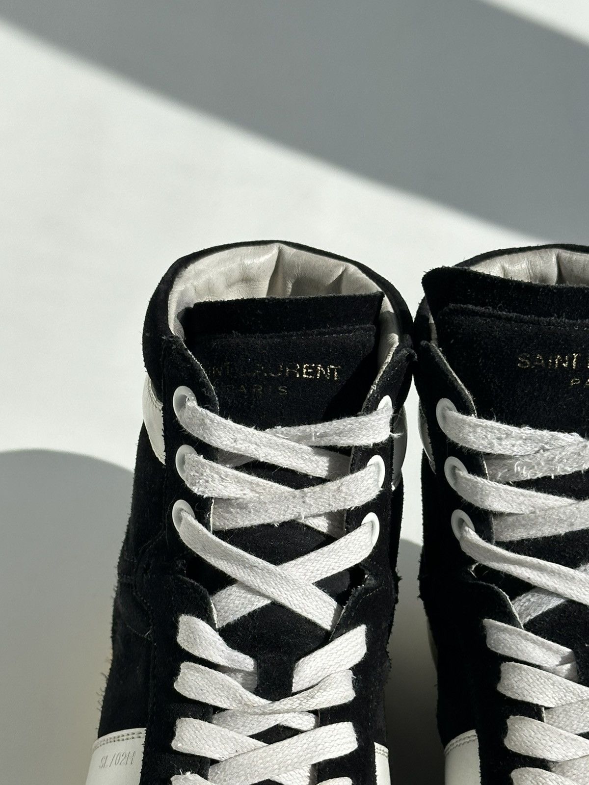 Saint Laurent Paris *sz36* SAINT LAURENT Hedi Slimane Suede Sneakers Black logo Size US 6 / IT 36 - 5 Thumbnail