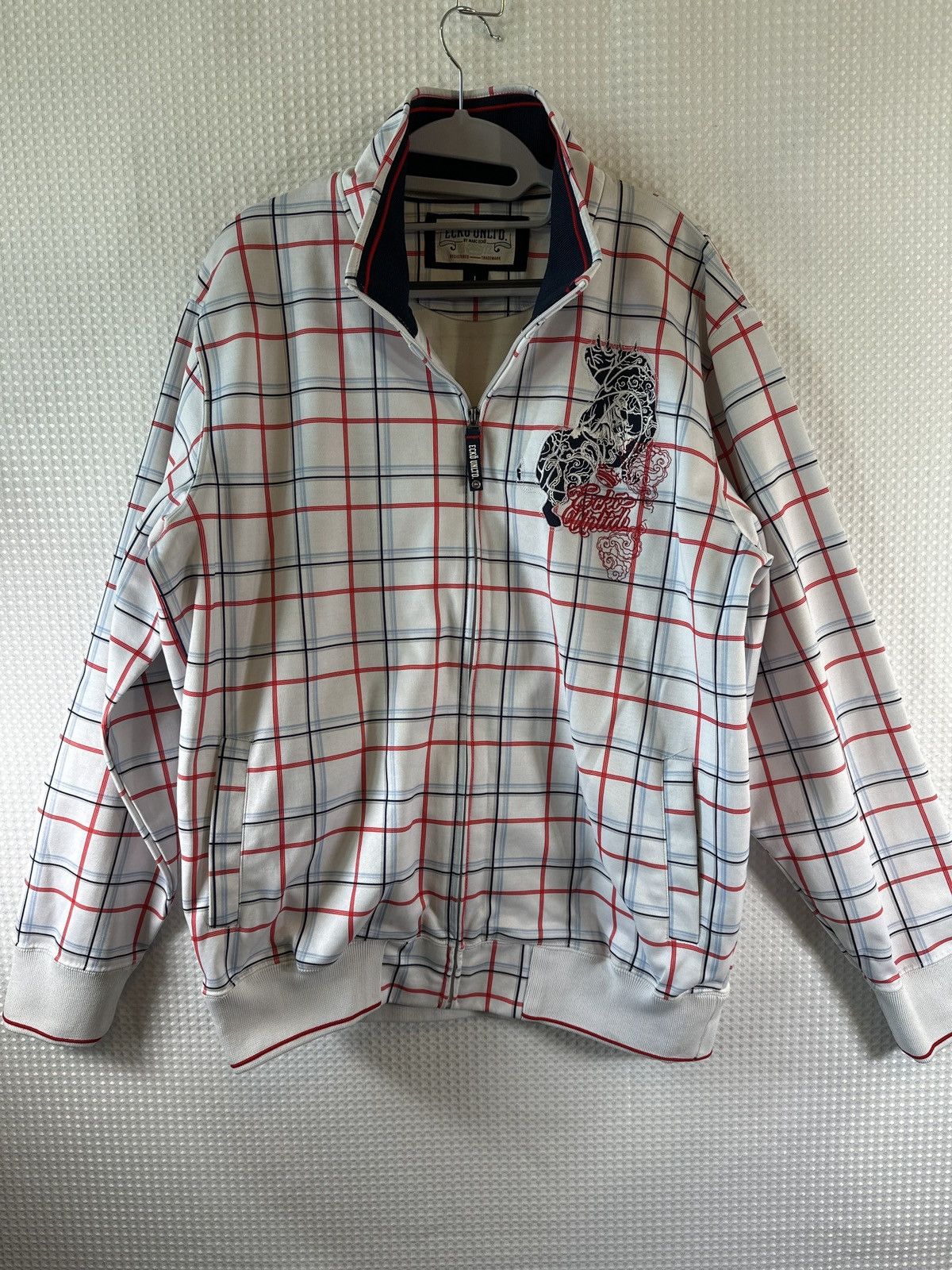 Ecko Unltd. Ecko Unlimited Plaid Track Zip-up Jacket Size US L / EU 52-54 / 3 - 1 Thumbnail