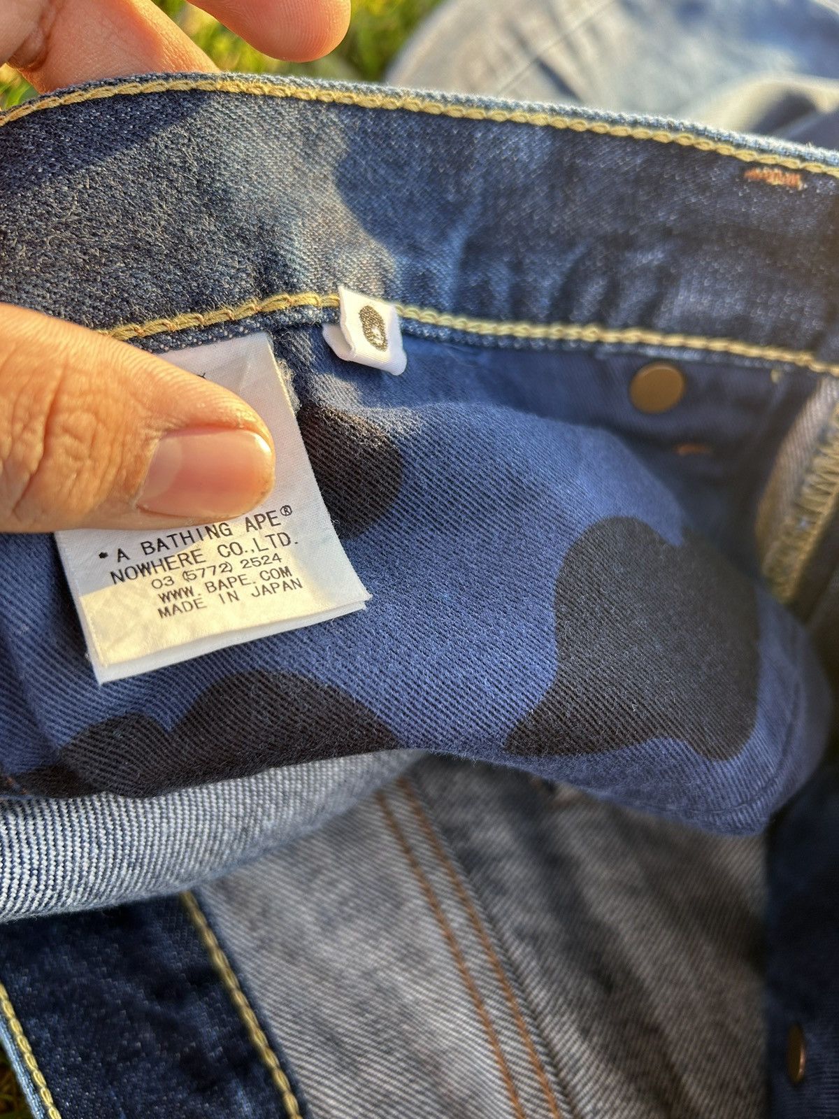 Bape Bapesta Denim Size US 34 / EU 50 - 7 Thumbnail