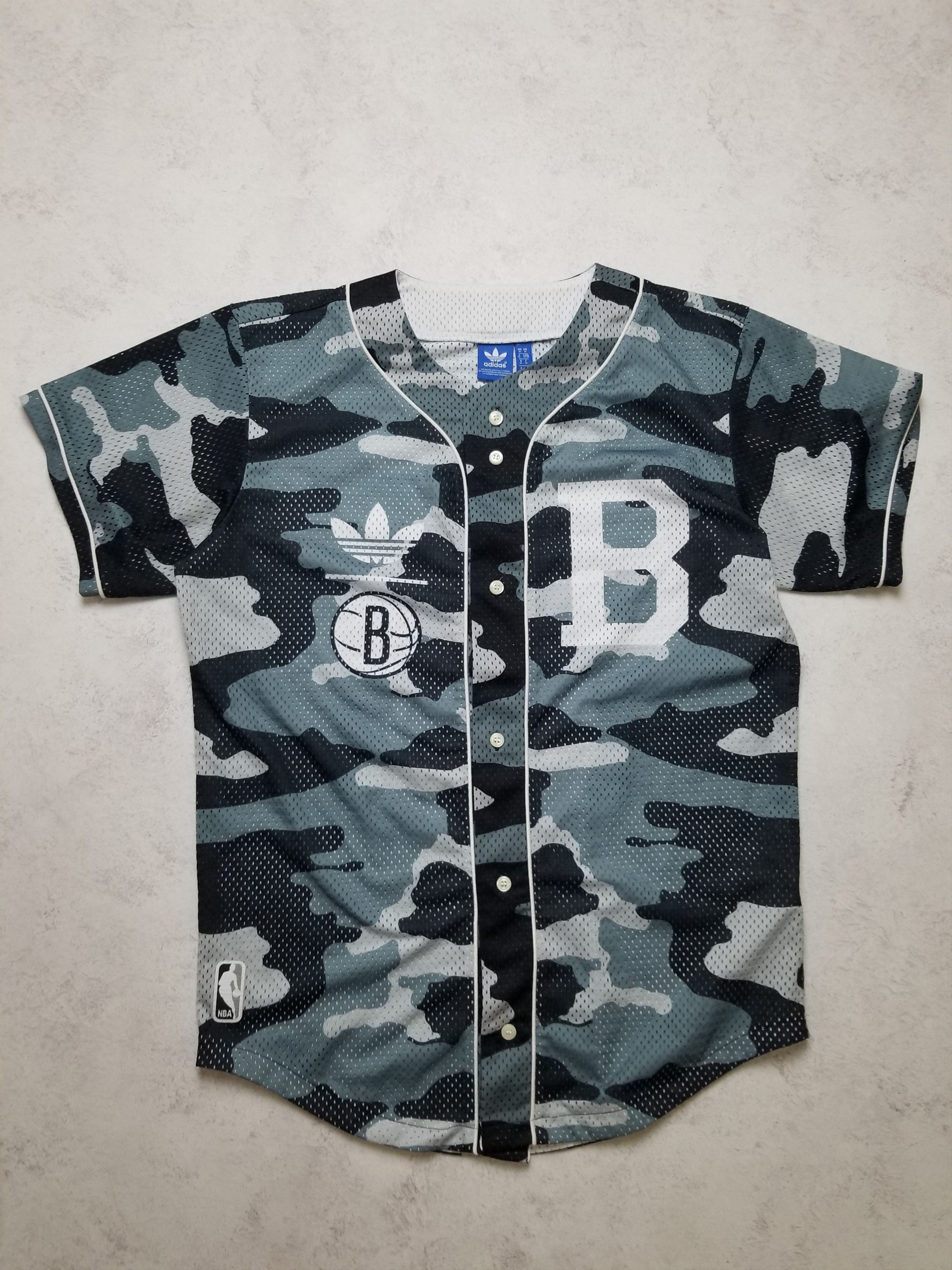 Adidas BROOKLYN NETS NBA BASKETBALL JERSEY ADIDAS ORIGINAL CAMO Size US M / EU 48-50 / 2 - 1 Thumbnail