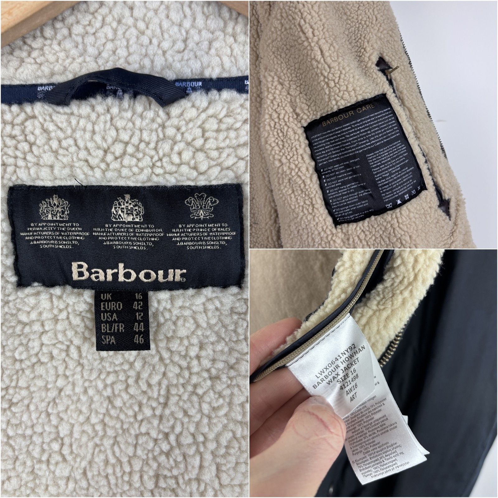 Barbour Barbour Howman Wax Jacket Blue Size EU 42 / UK 16 / US 12 Size XL / US 12-14 / IT 48-50 - 10 Thumbnail