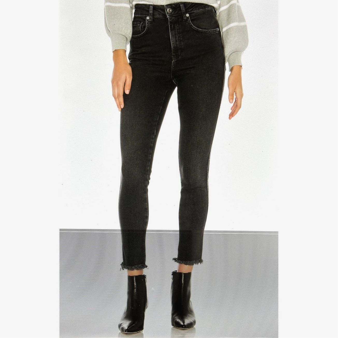 Free People Free People High Rise Jeggings Black size 28 Size 28" / US 6 / IT 42 - 2 Thumbnail