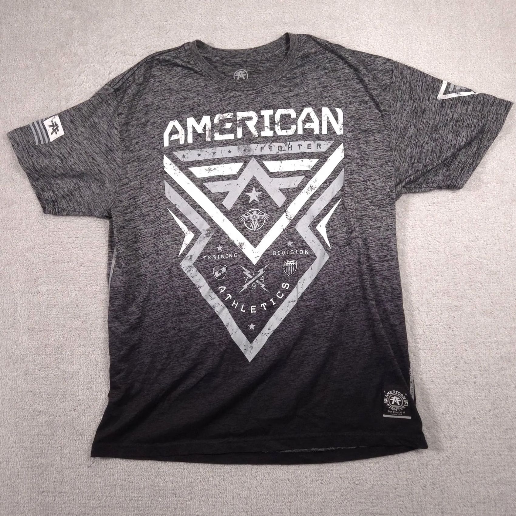 Vintage VINTAGE? No. American Fighter Shirt Mens 3XL Gray Athletic Training Division Graphic Tee Size US XXL / EU 58 / 5 - 2 Thumbnail