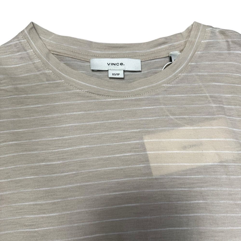 Vince NWT New $168 Vince Essential Elbow Length Sleeve Pima Cotto Size XS / US 0-2 / IT 36-38 - 3 Thumbnail